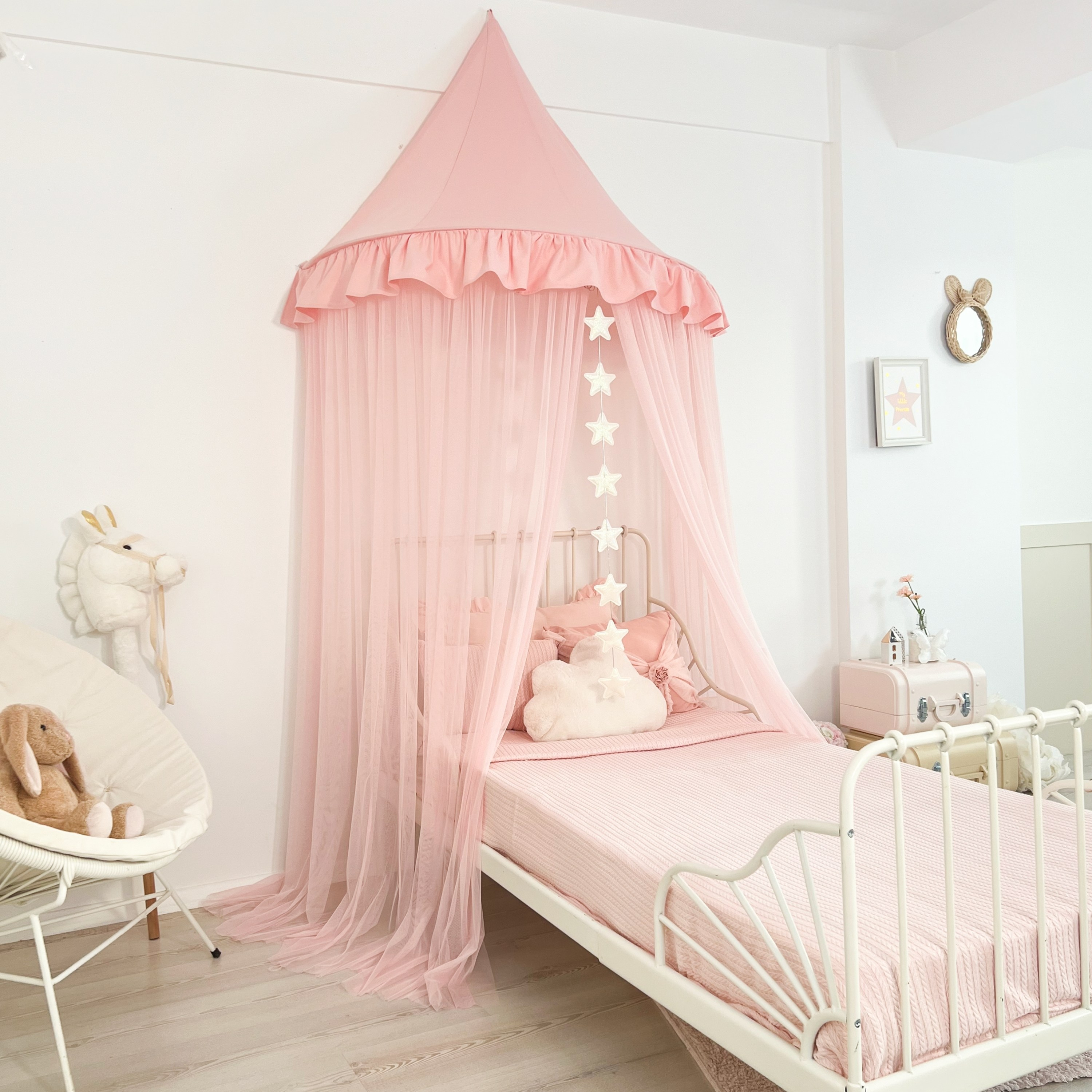 DUVAR TENTESİ - FIRFIRLI - PEMBE PEMBE