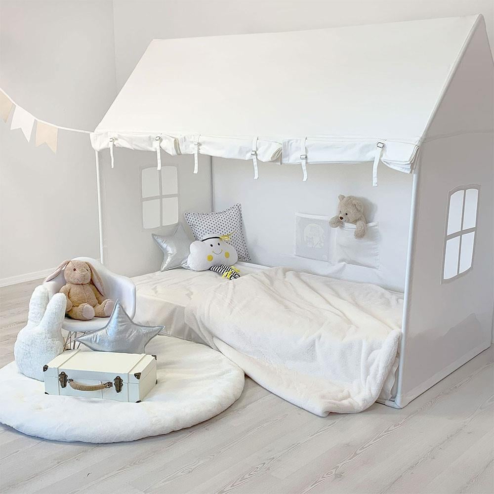 FULL BEYAZ PERDELİ TWINSIZE OYUN EVİ