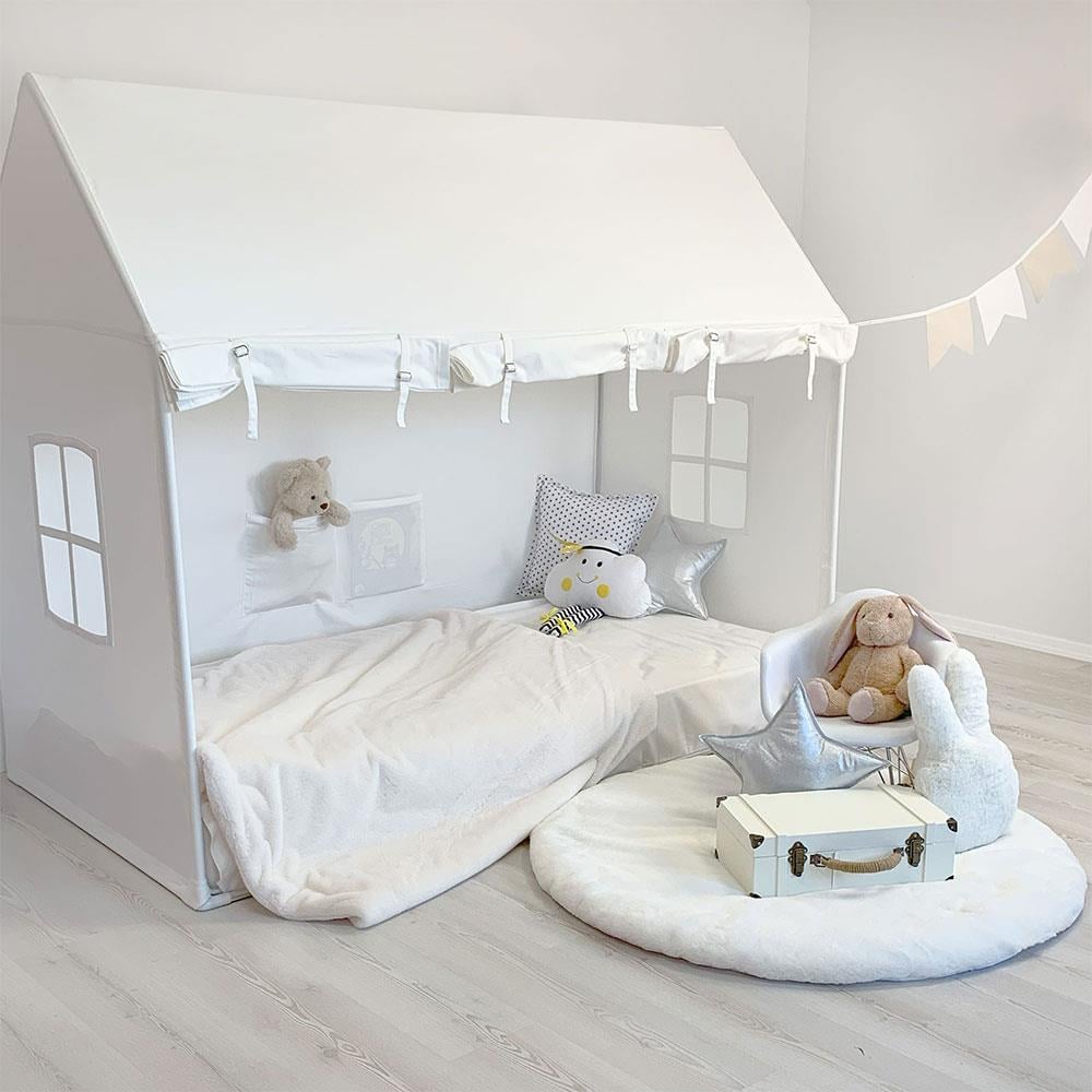 FULL BEYAZ PERDELİ TWINSIZE OYUN EVİ