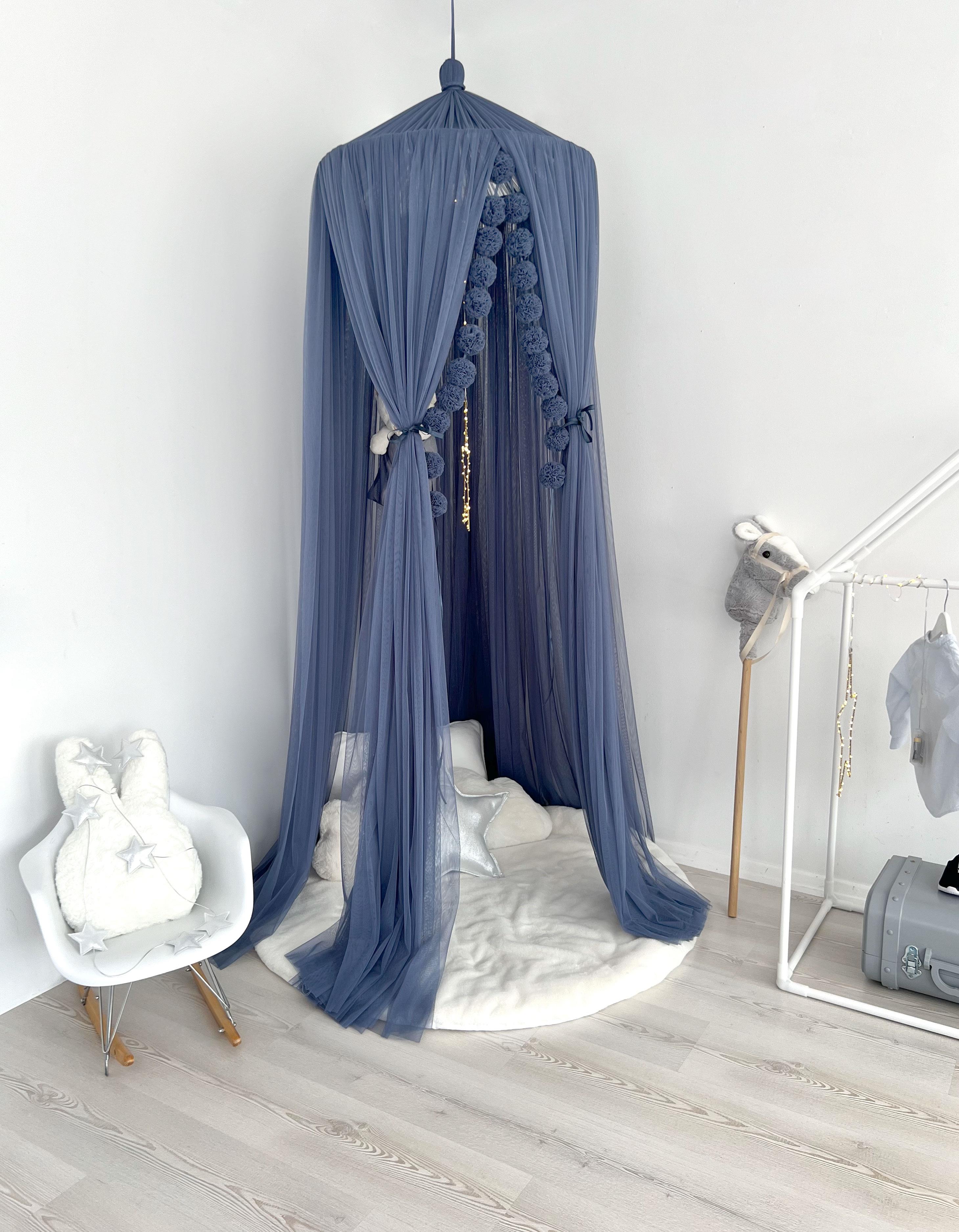 GLAUCOUS BLUE TÜL CİBİNLİK