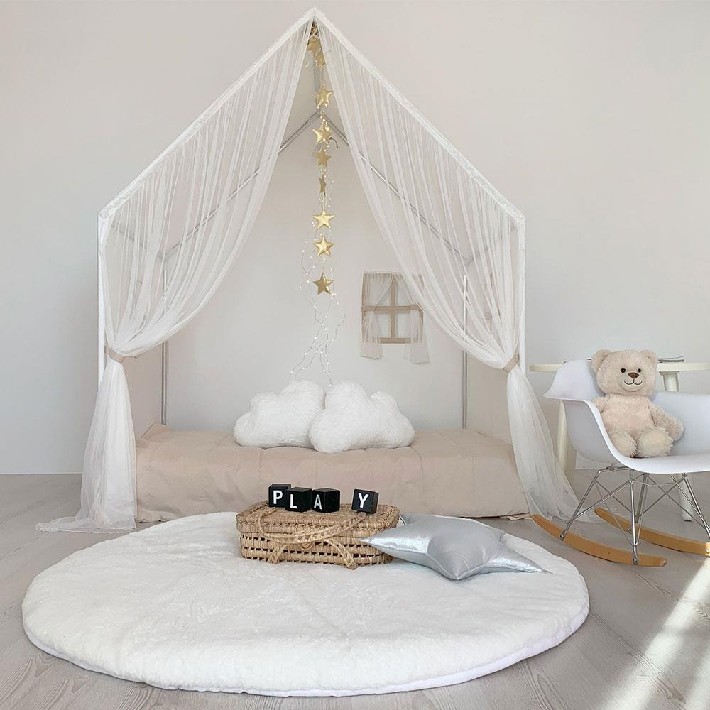 MONTESSORİ BEYAZ PERDELİ OYUNEVİ