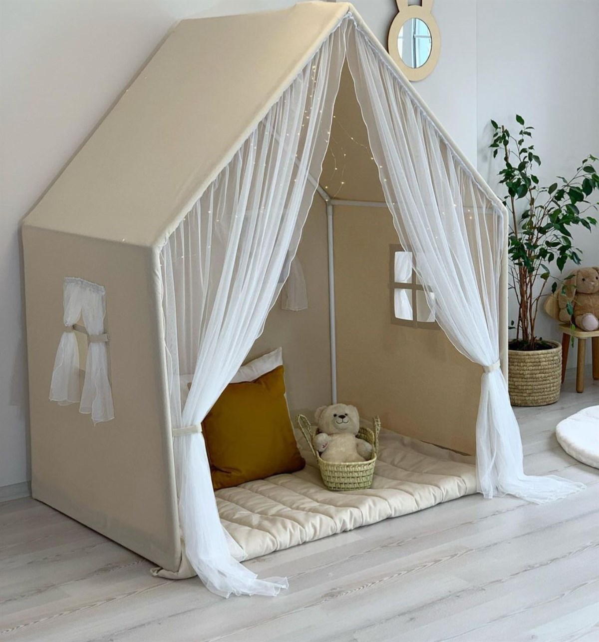 Montessori Oyunevi NATUREL (Perdeli)