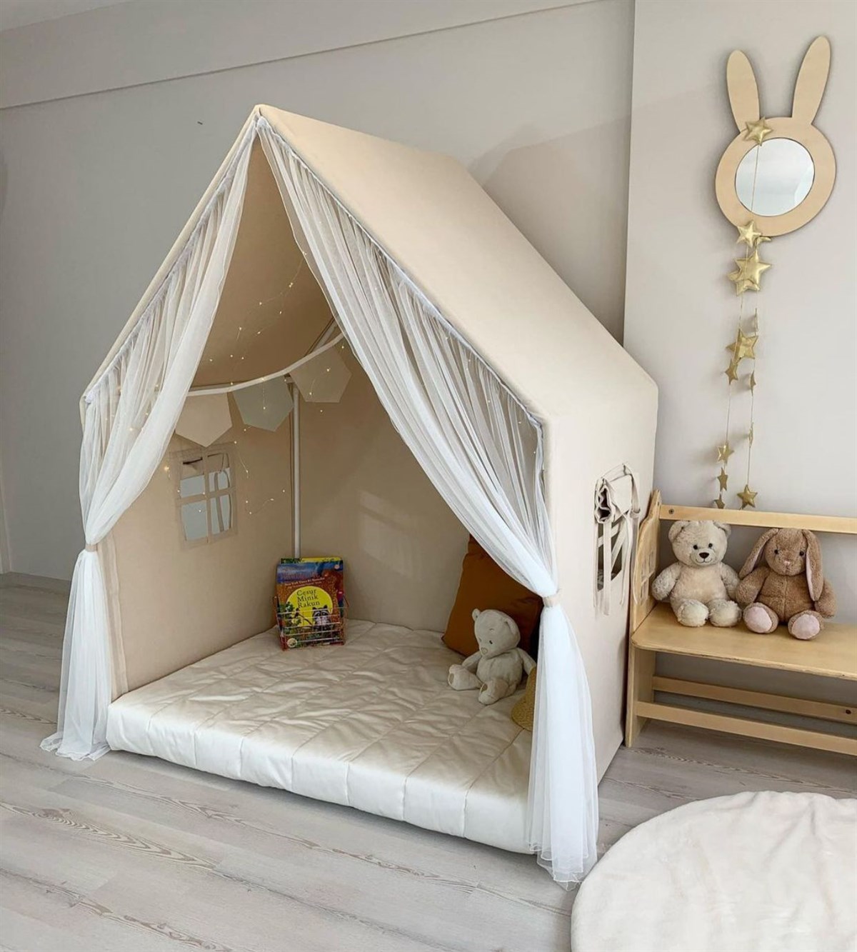 Montessori Oyunevi NATUREL (Perdeli)