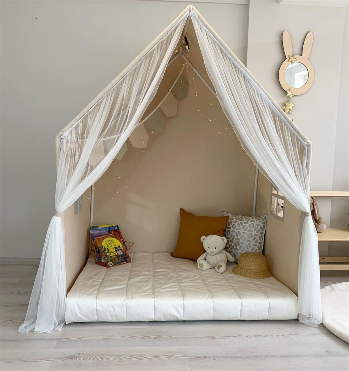 Montessori Oyunevi NATUREL (Perdeli)