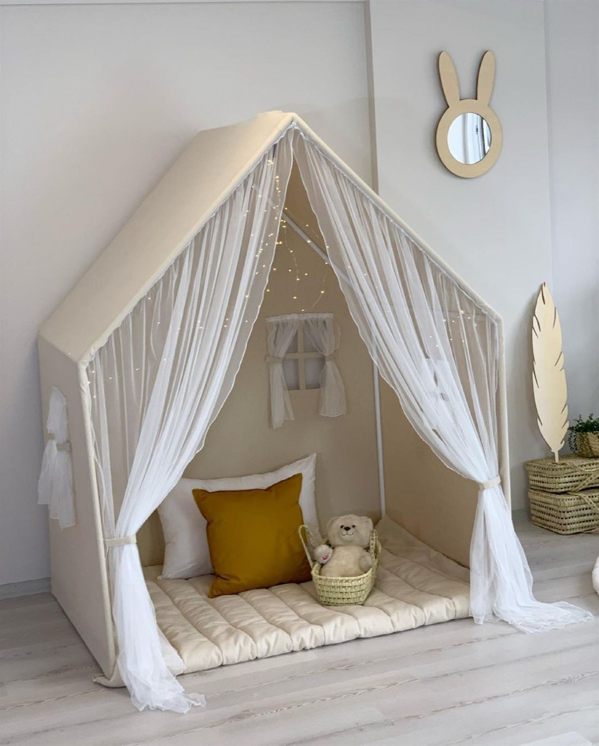 Montessori Oyunevi NATUREL (Perdeli)