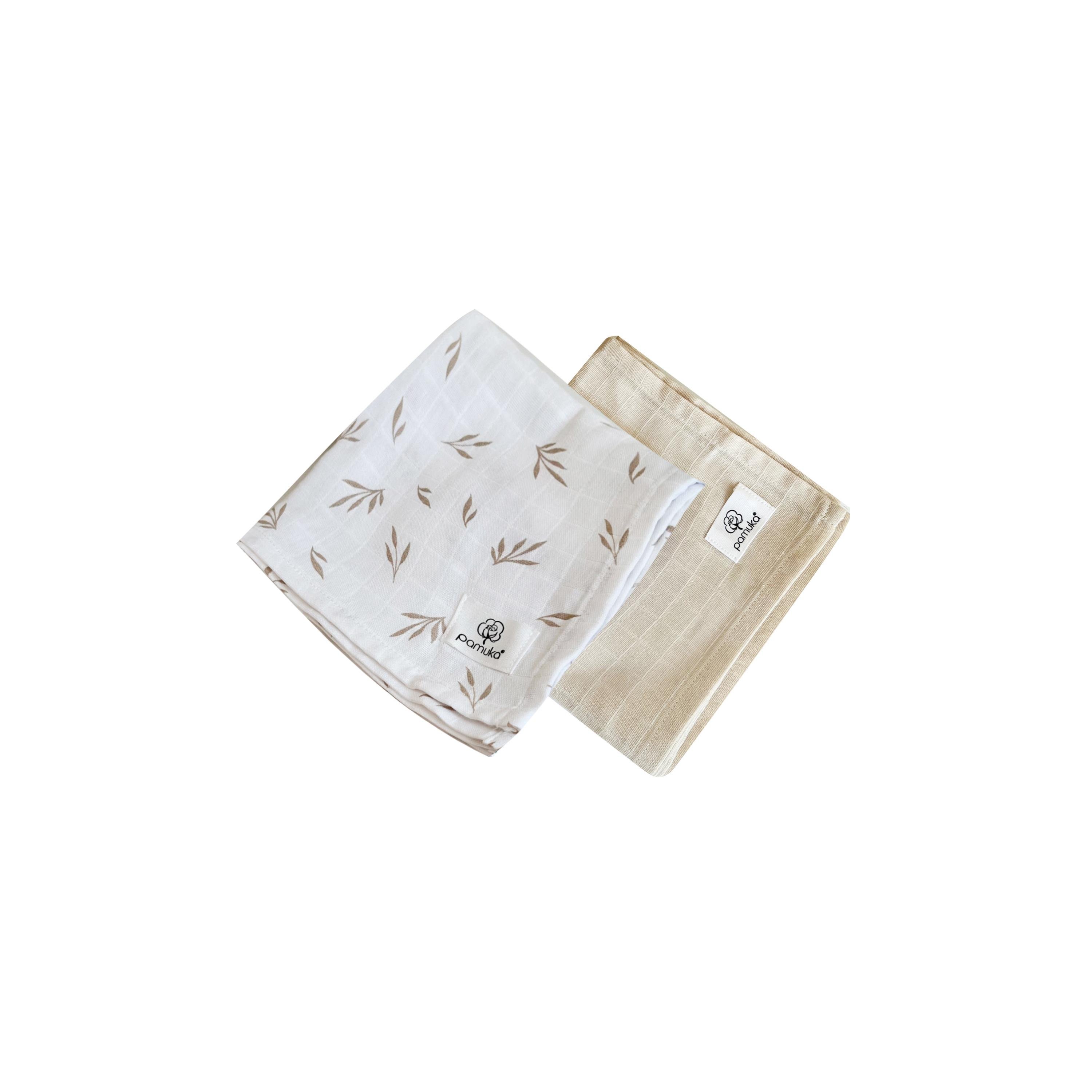 2'li Müslin Battaniye-Bej-Yaprak