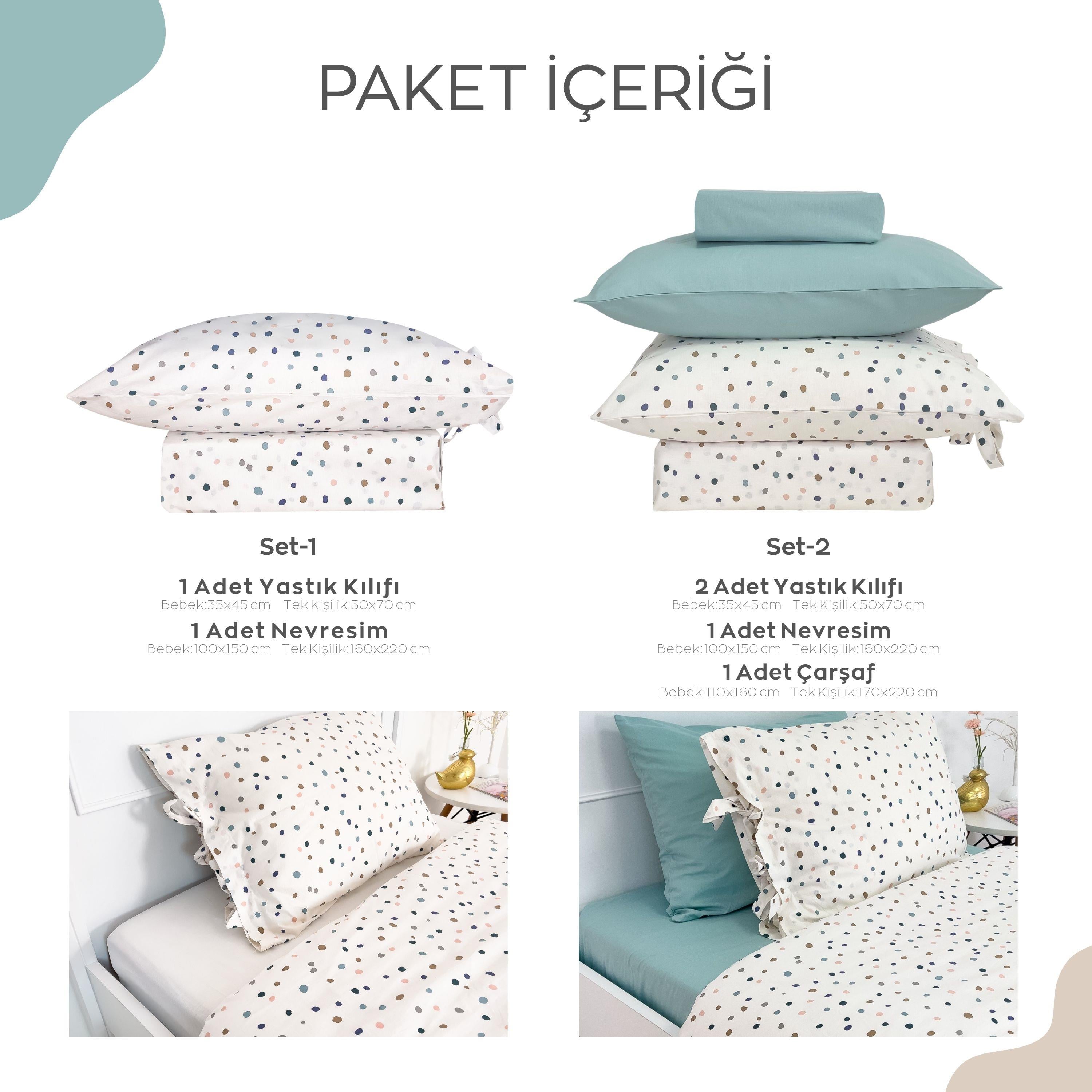 NEVRESİM TAKIMI-SPRINKLE-KAHVERENGİ