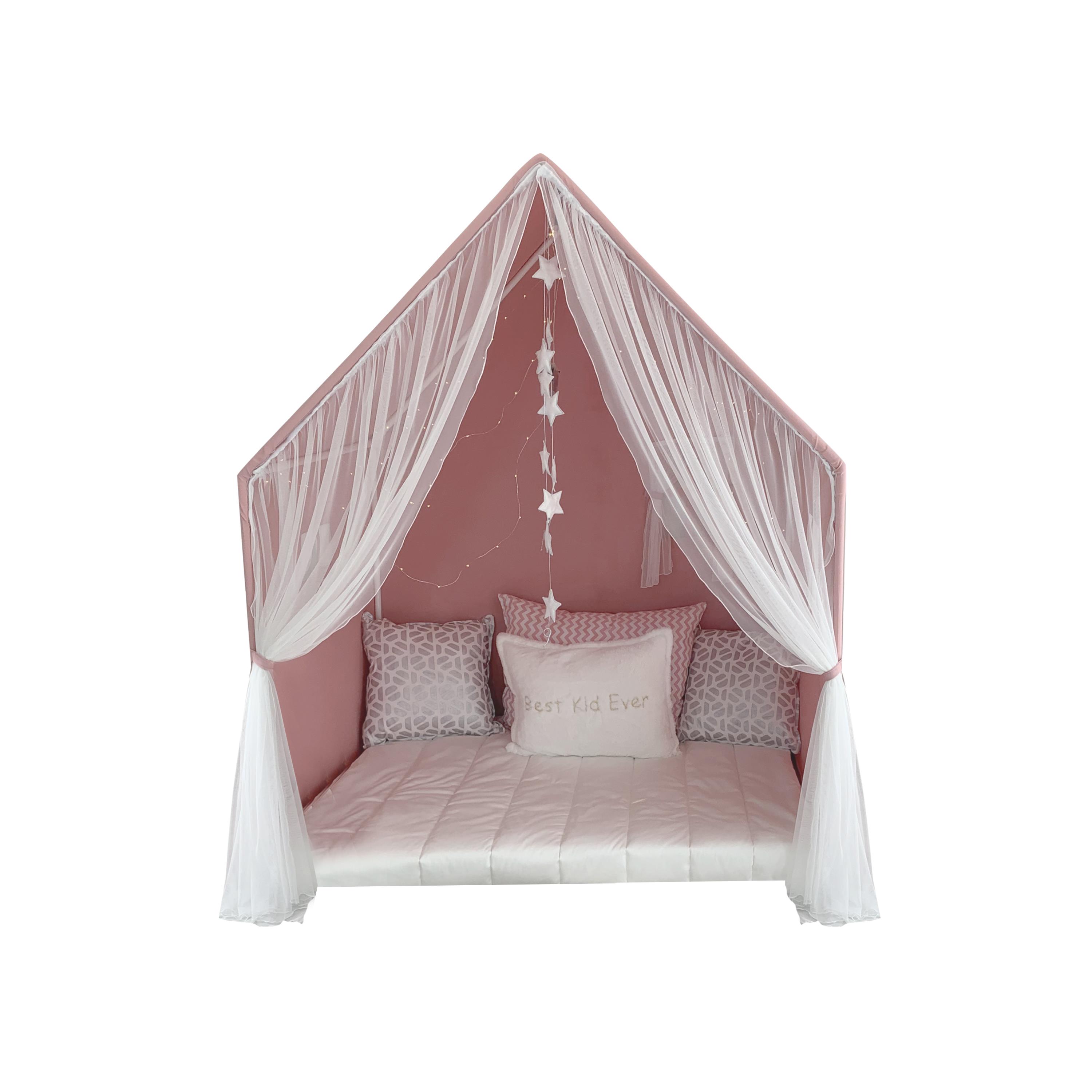 OYUN EVİ MONTESSORI PERDELİ-PEMBE