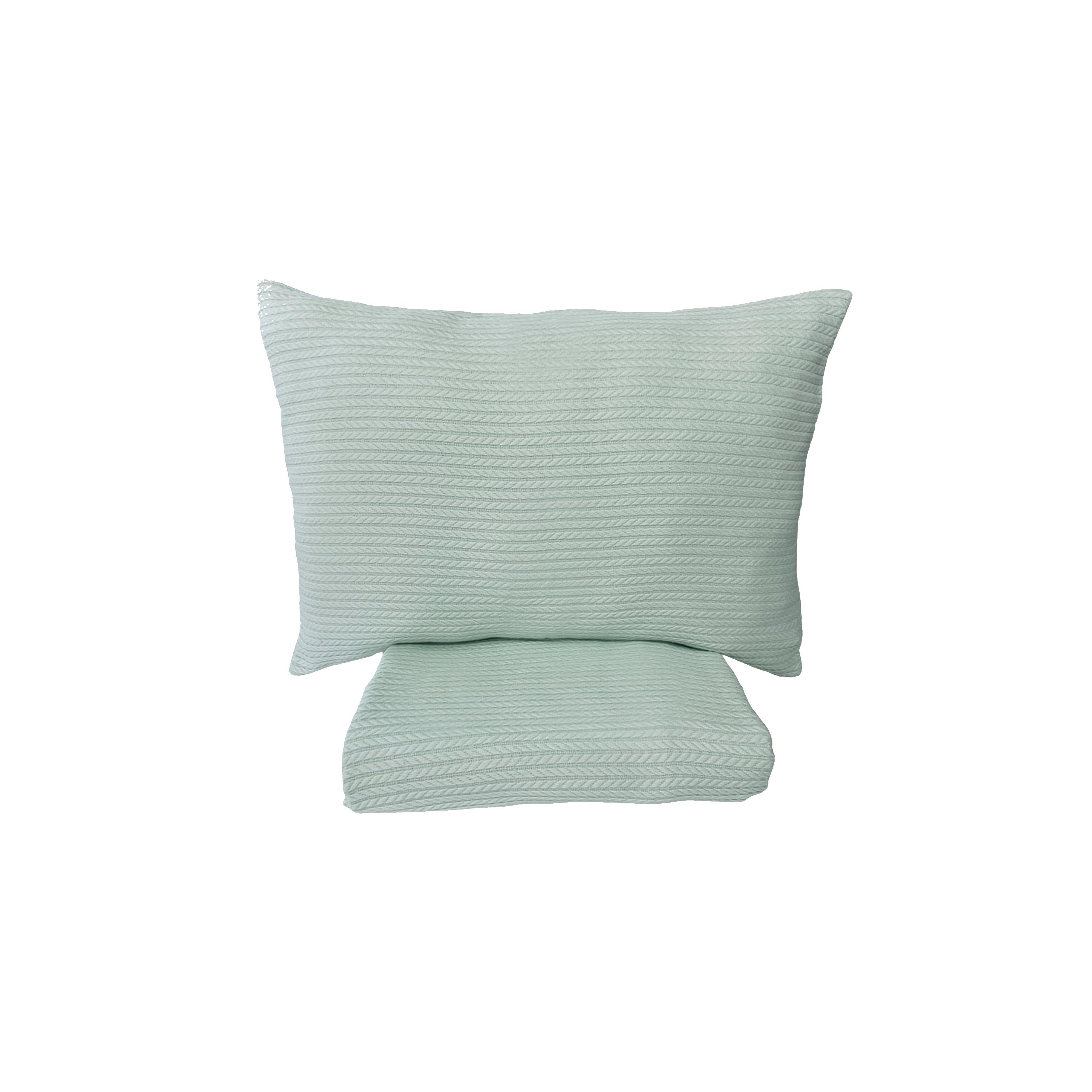 Cable Pattern Pique Set-Baby Green