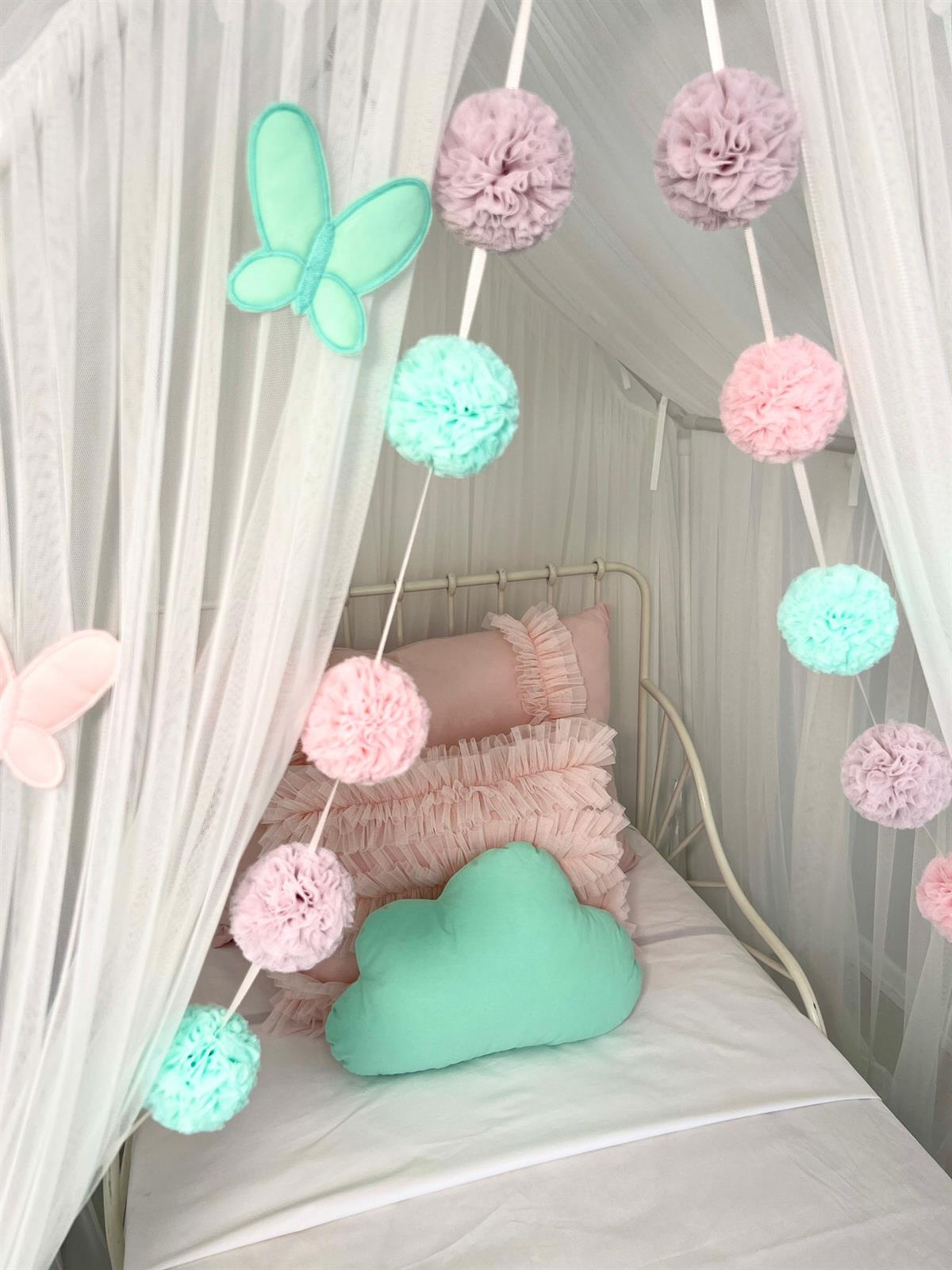 ROMANTİC BUTTERFLY PLAYHOUSE CANOPY BEYAZ