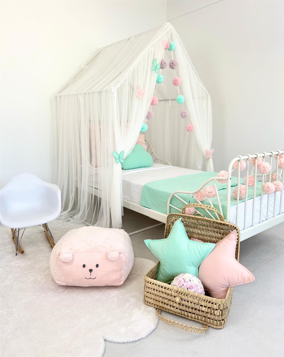 ROMANTİC BUTTERFLY PLAYHOUSE CANOPY BEYAZ