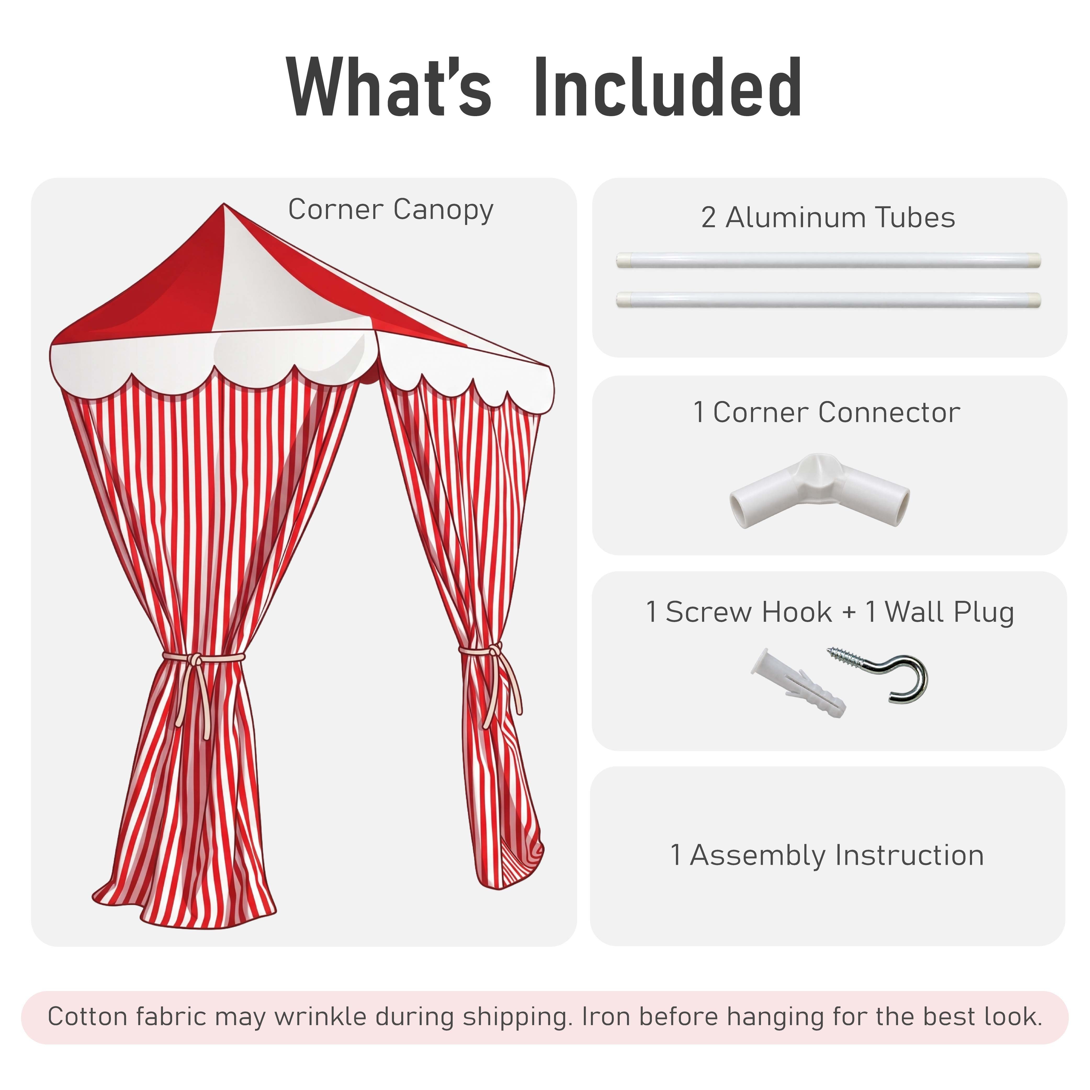 SARI & BEYAZ ÇİZGİLİ KÖŞE TENTE