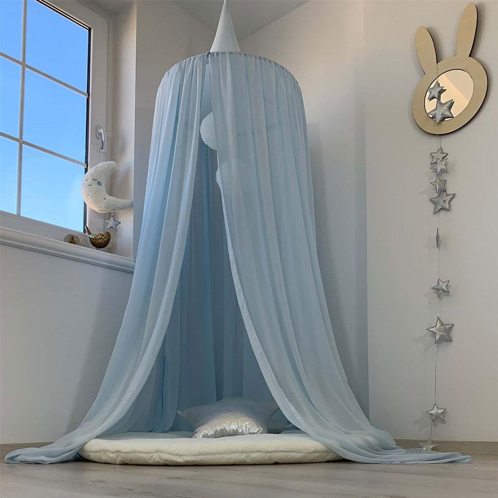 Şifon Cibinlik-Bebe Mavi