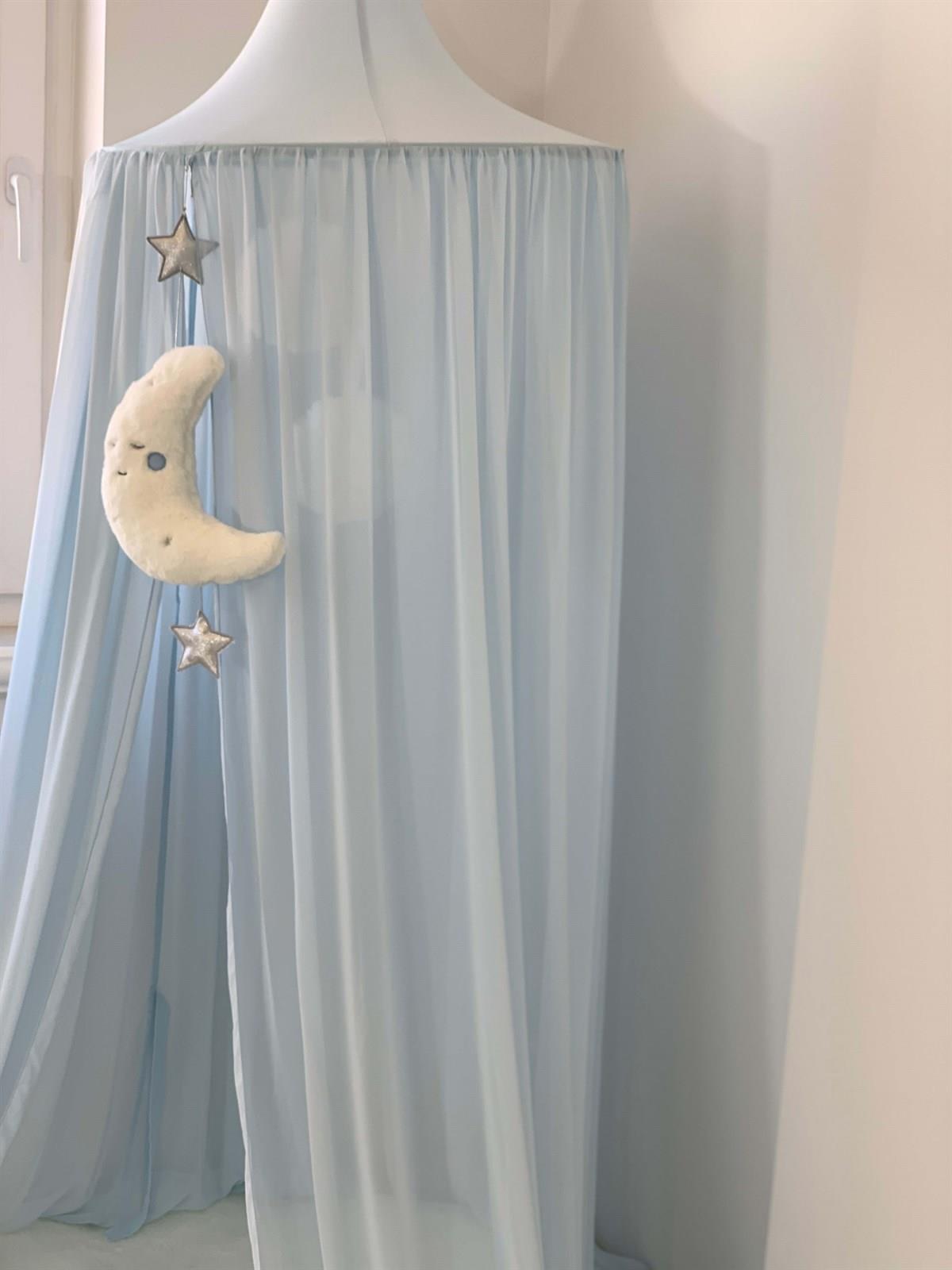 Şifon Cibinlik-Bebe Mavi