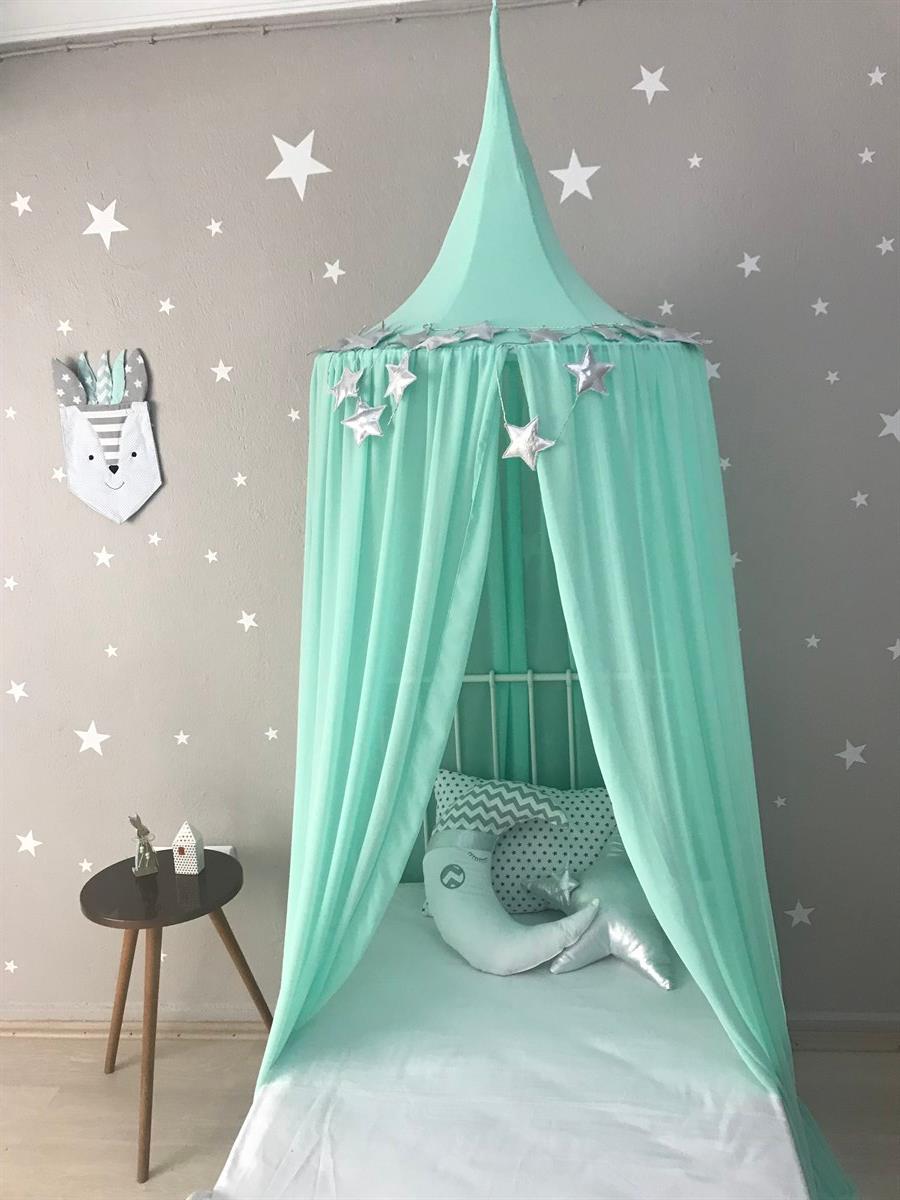 Şifon Cibinlik-Mint Yeşili