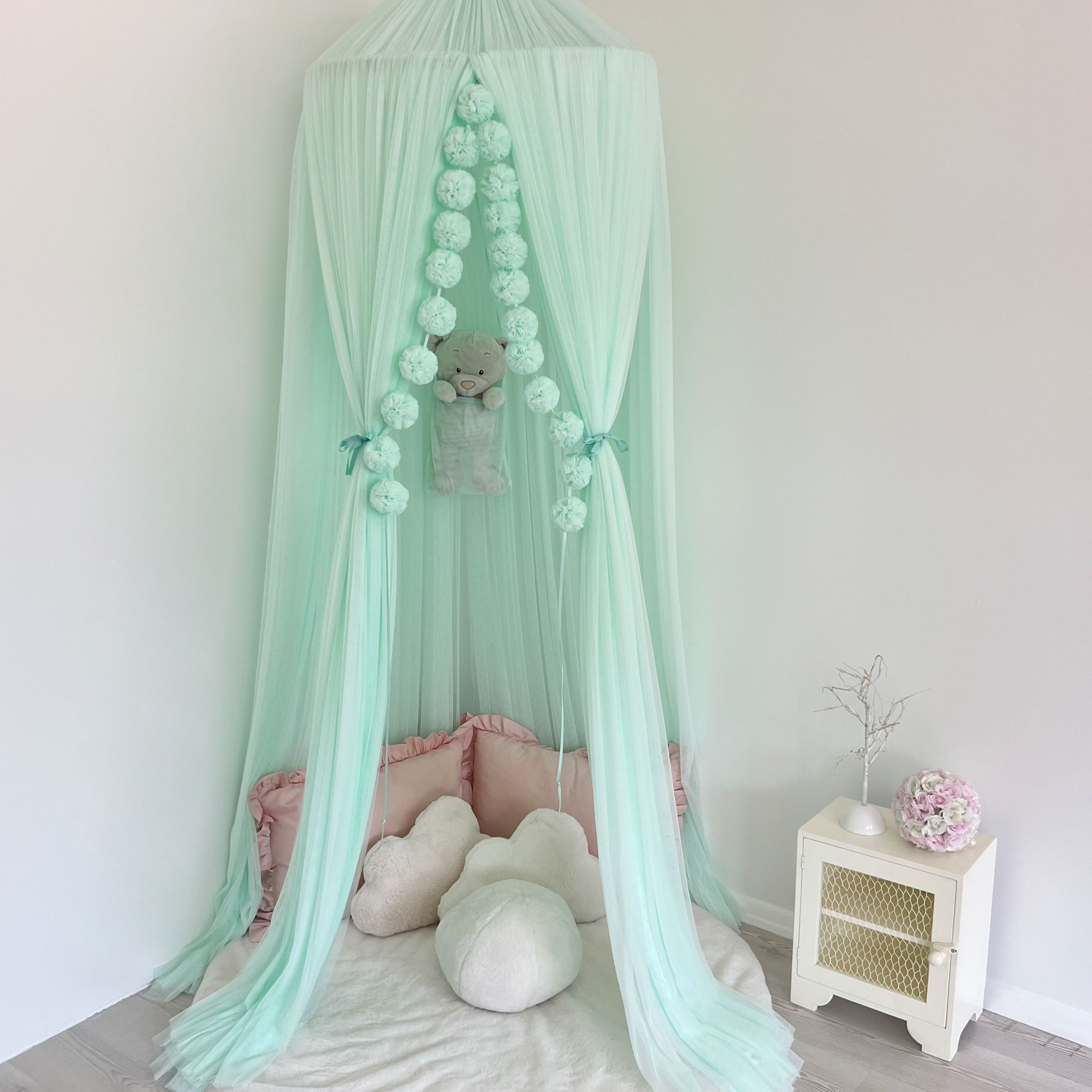 Tulle Canopy-Baby Green