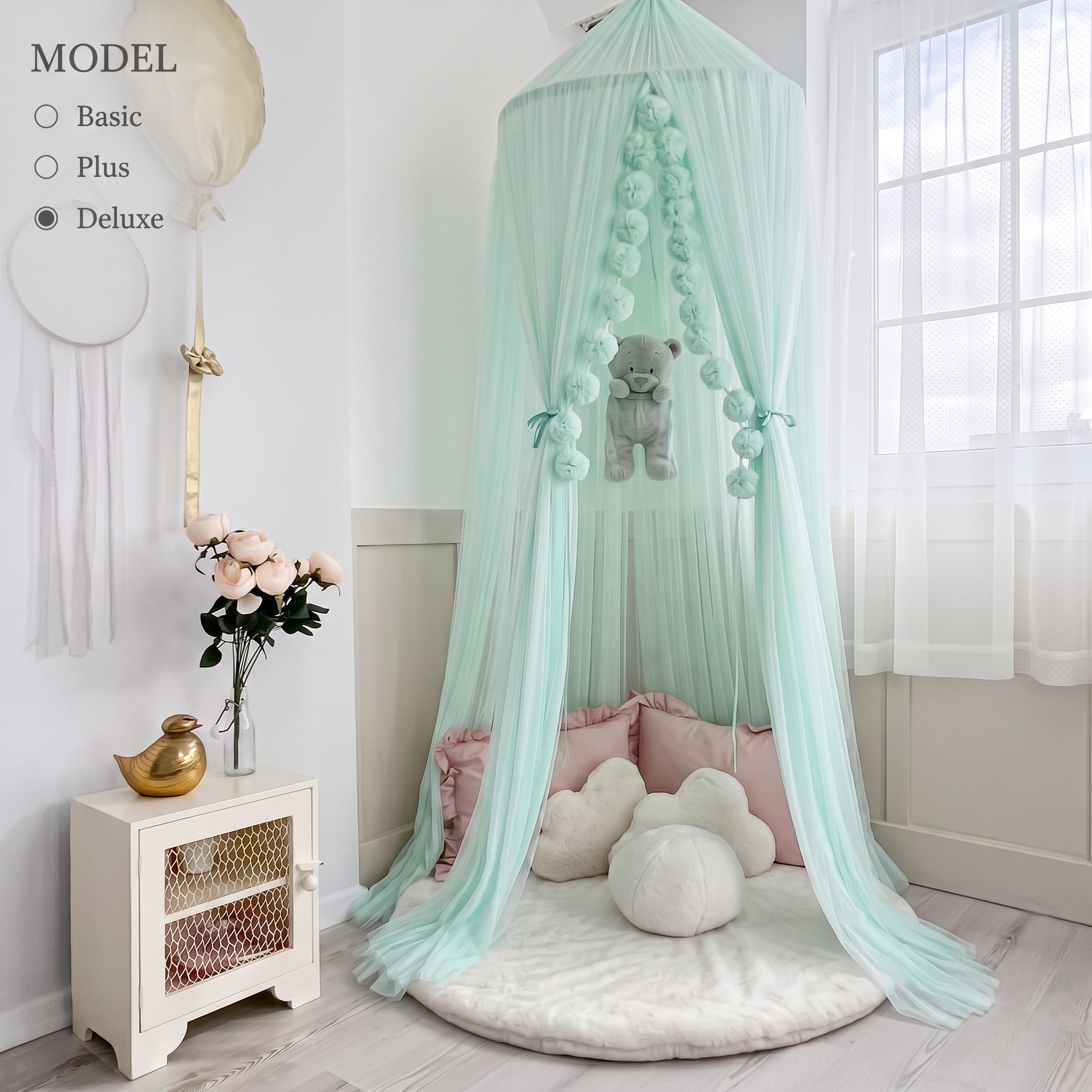 TÜL CİBİNLİK-BABY GREEN