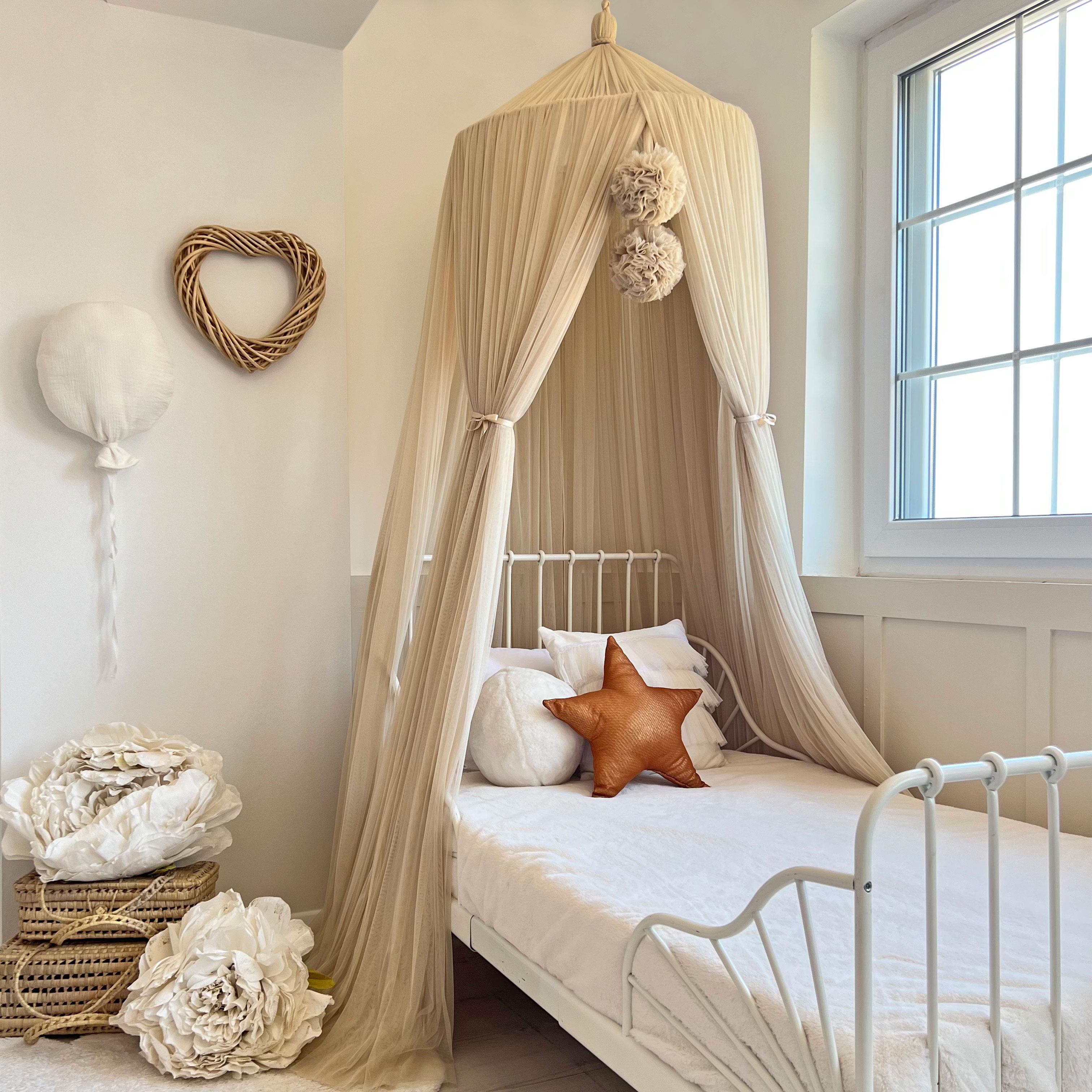 Tulle Canopy-Beige