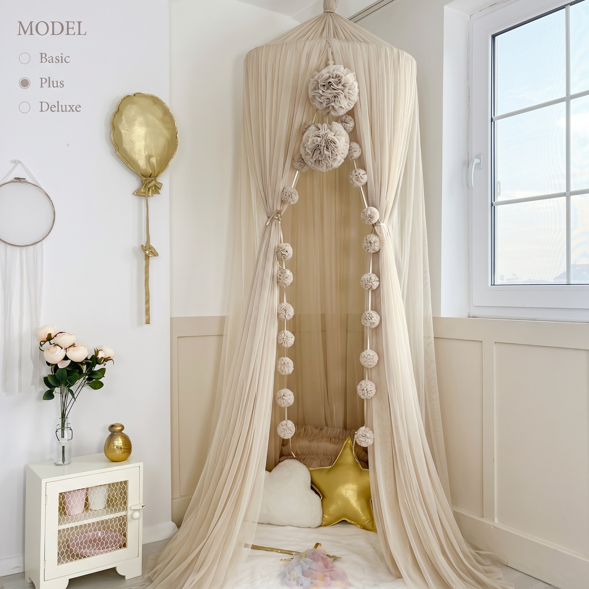 TÜL CİBİNLİK-BEIGE