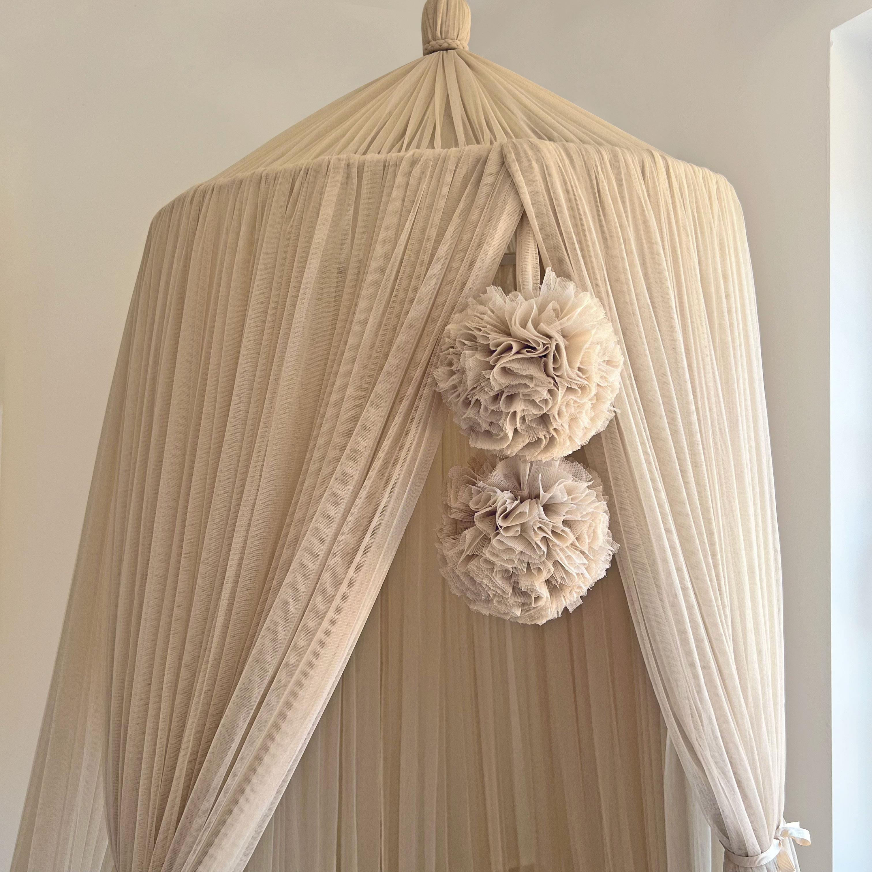 Tulle Canopy-Beige