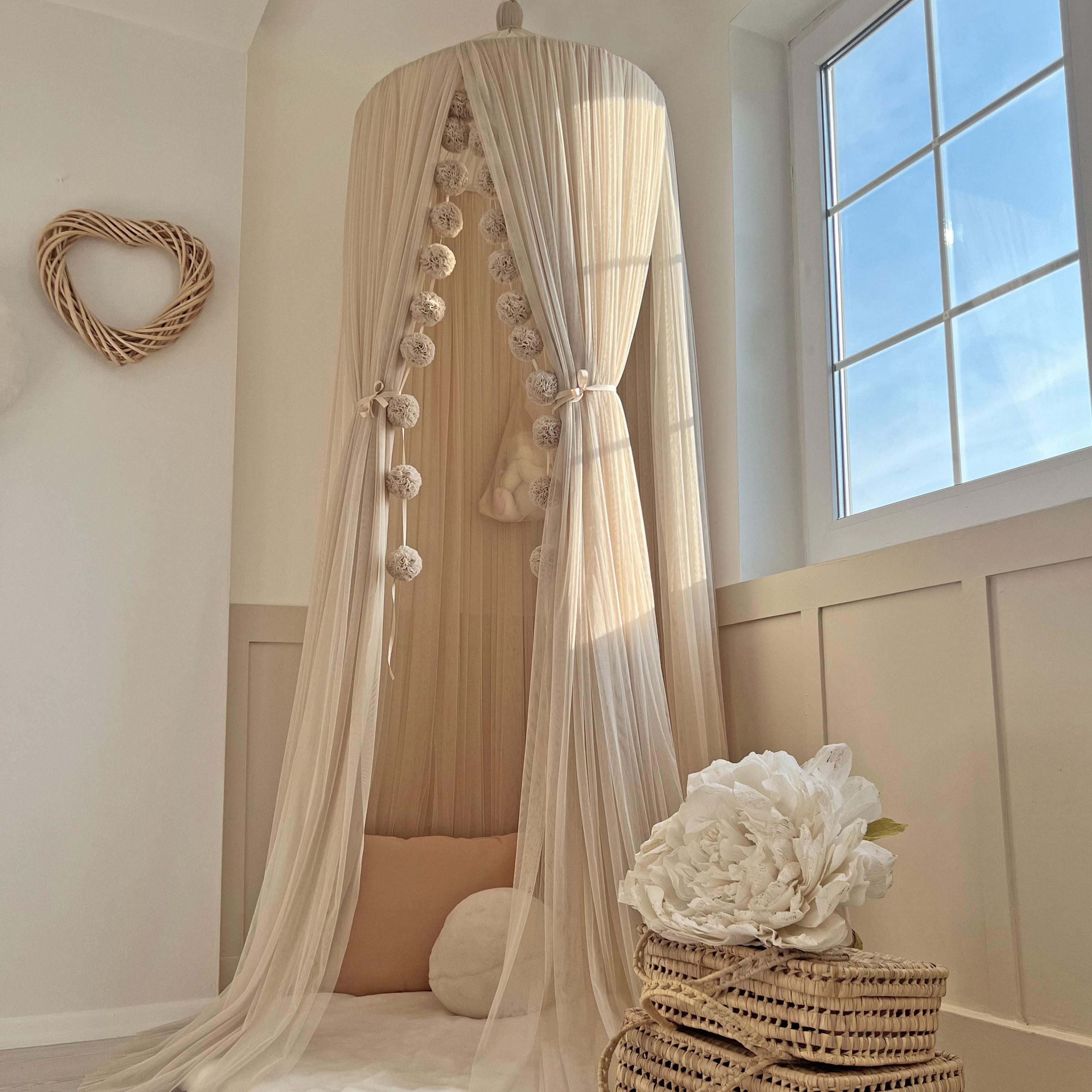 Tulle Canopy-Beige