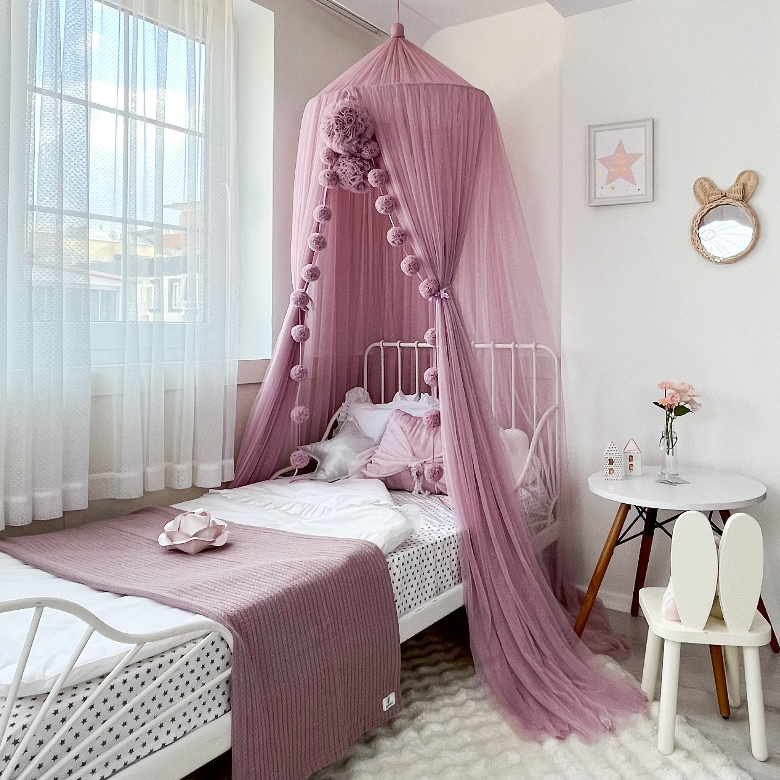 TÜL CİBİNLİK-DUSTY LILAC