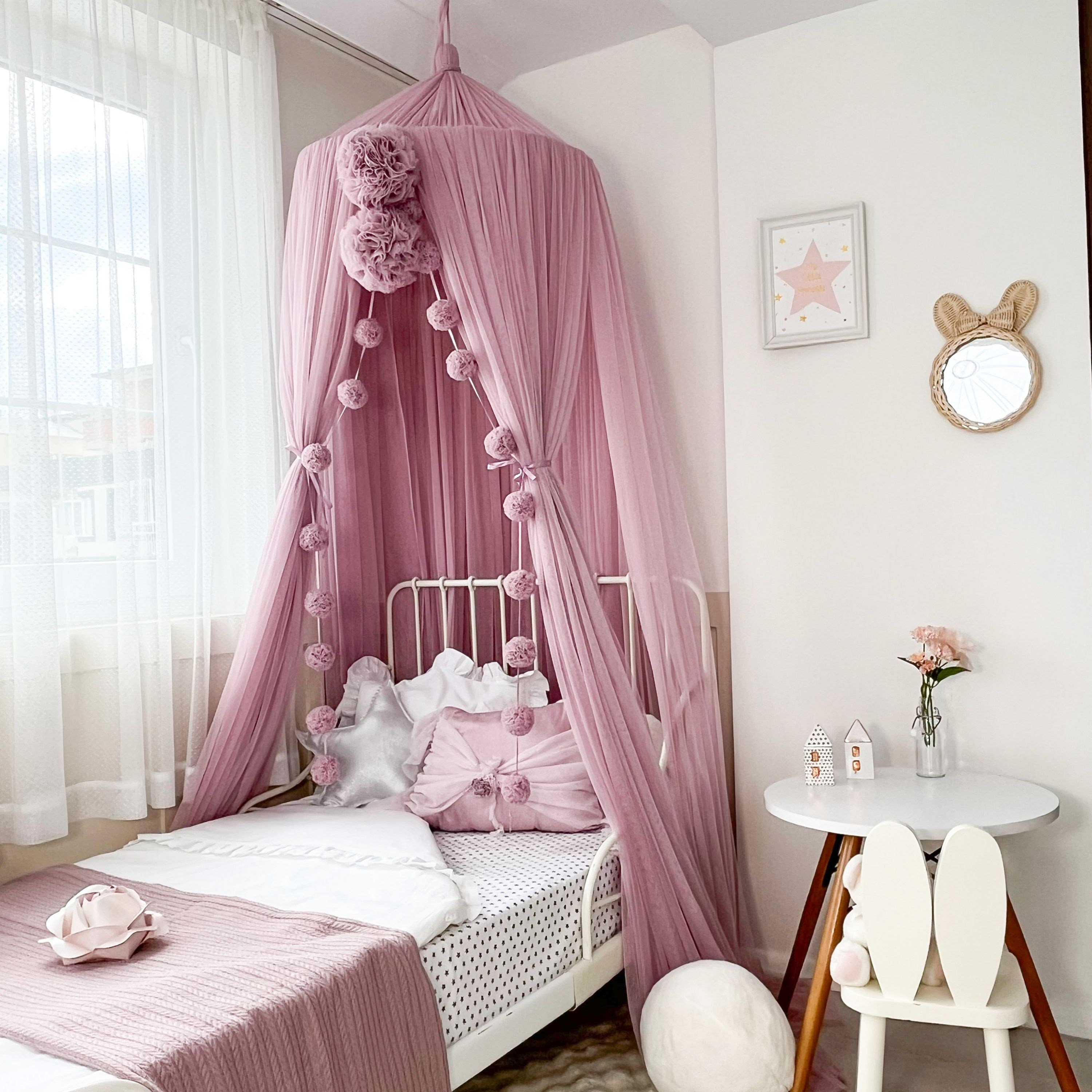 TÜL CİBİNLİK-DUSTY LILAC