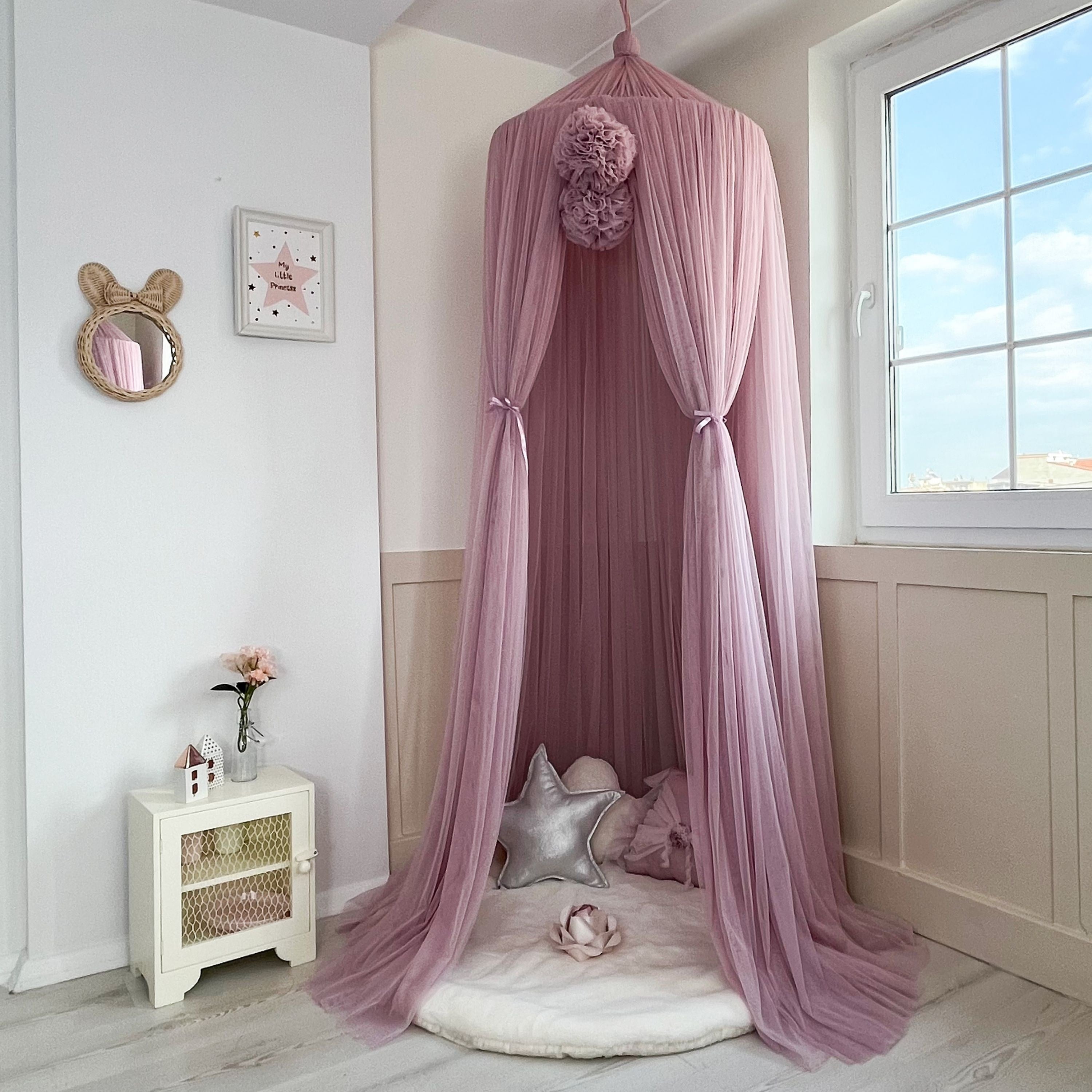 TÜL CİBİNLİK-DUSTY LILAC