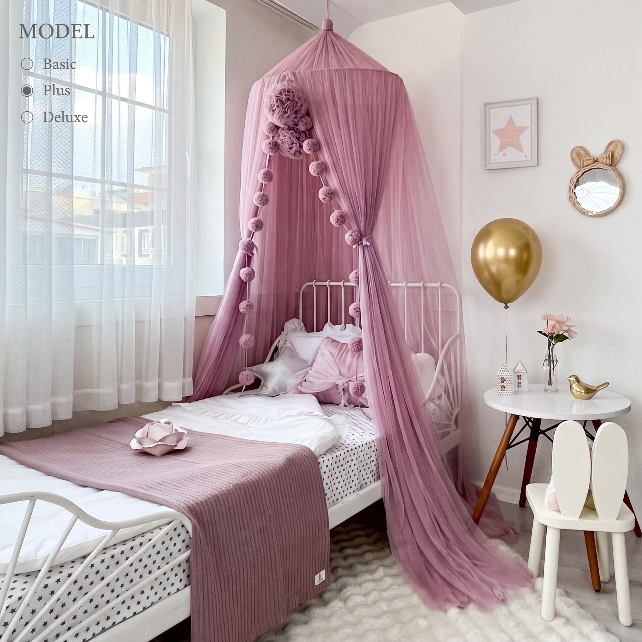 TÜL CİBİNLİK-DUSTY LILAC
