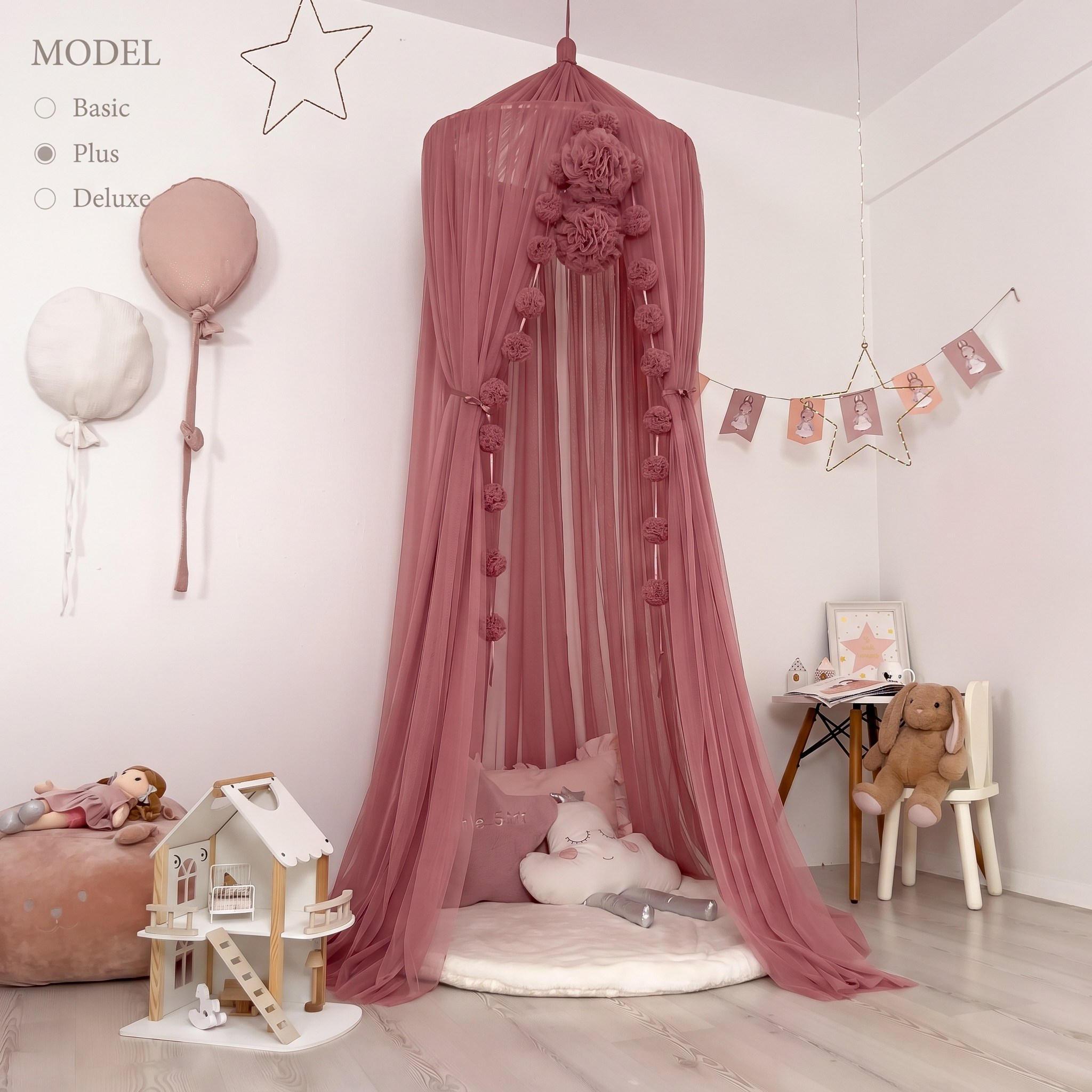 TÜL CİBİNLİK-DUSTY ROSE