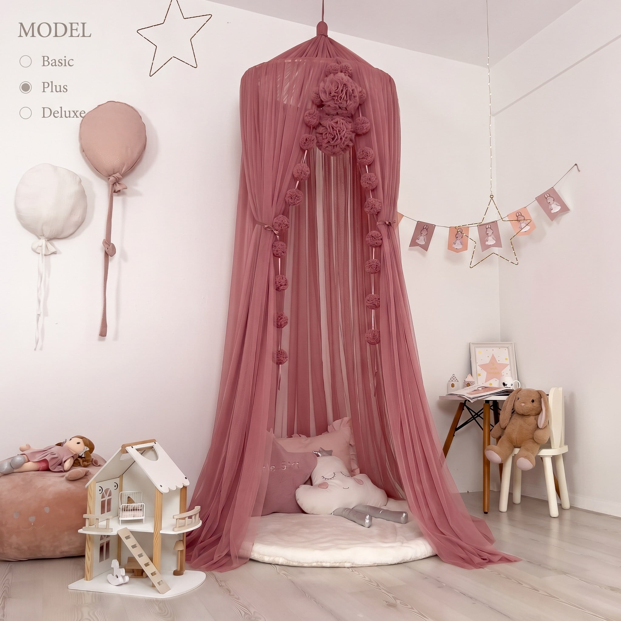 TÜL CİBİNLİK-DUSTY ROSE