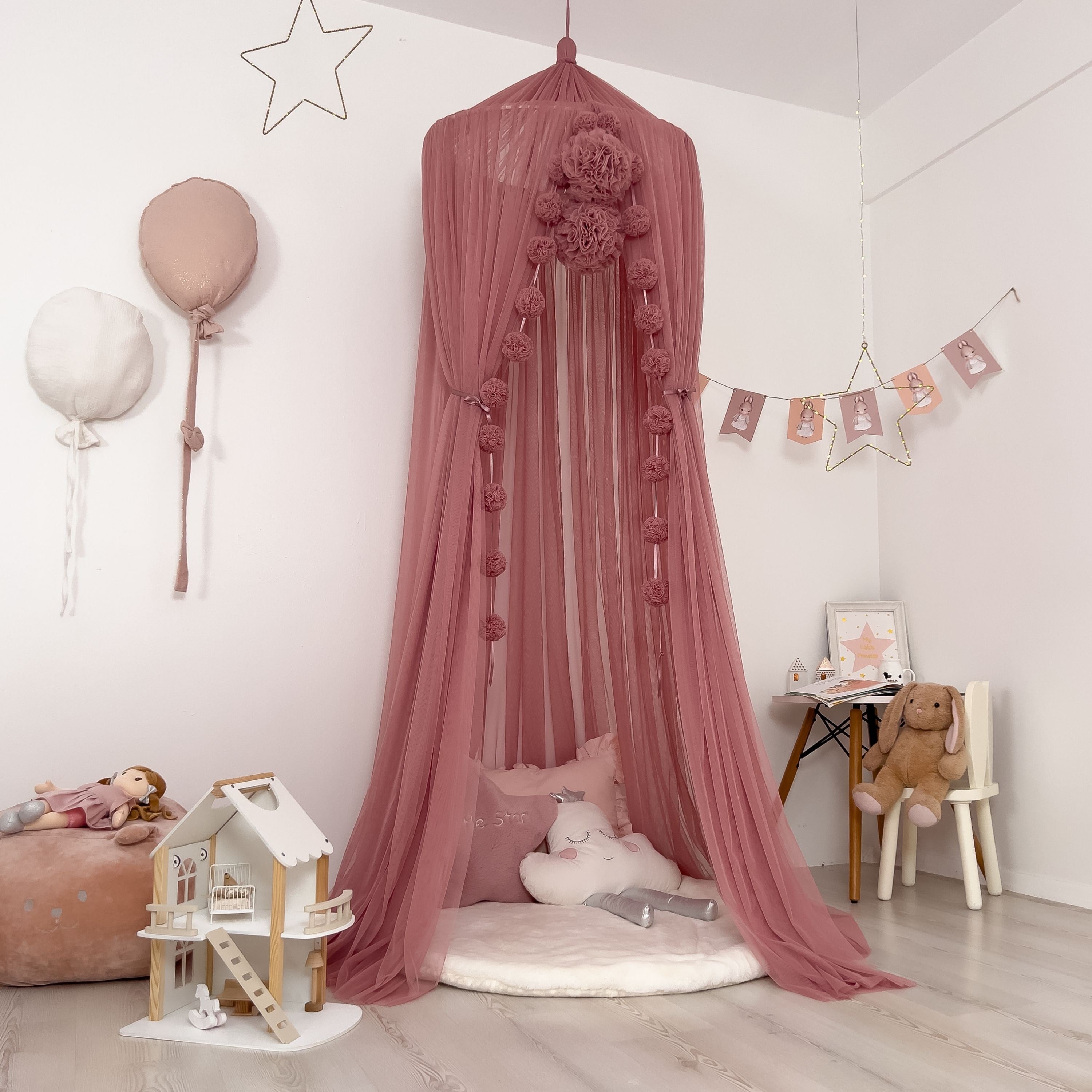 TÜL CİBİNLİK-DUSTY ROSE