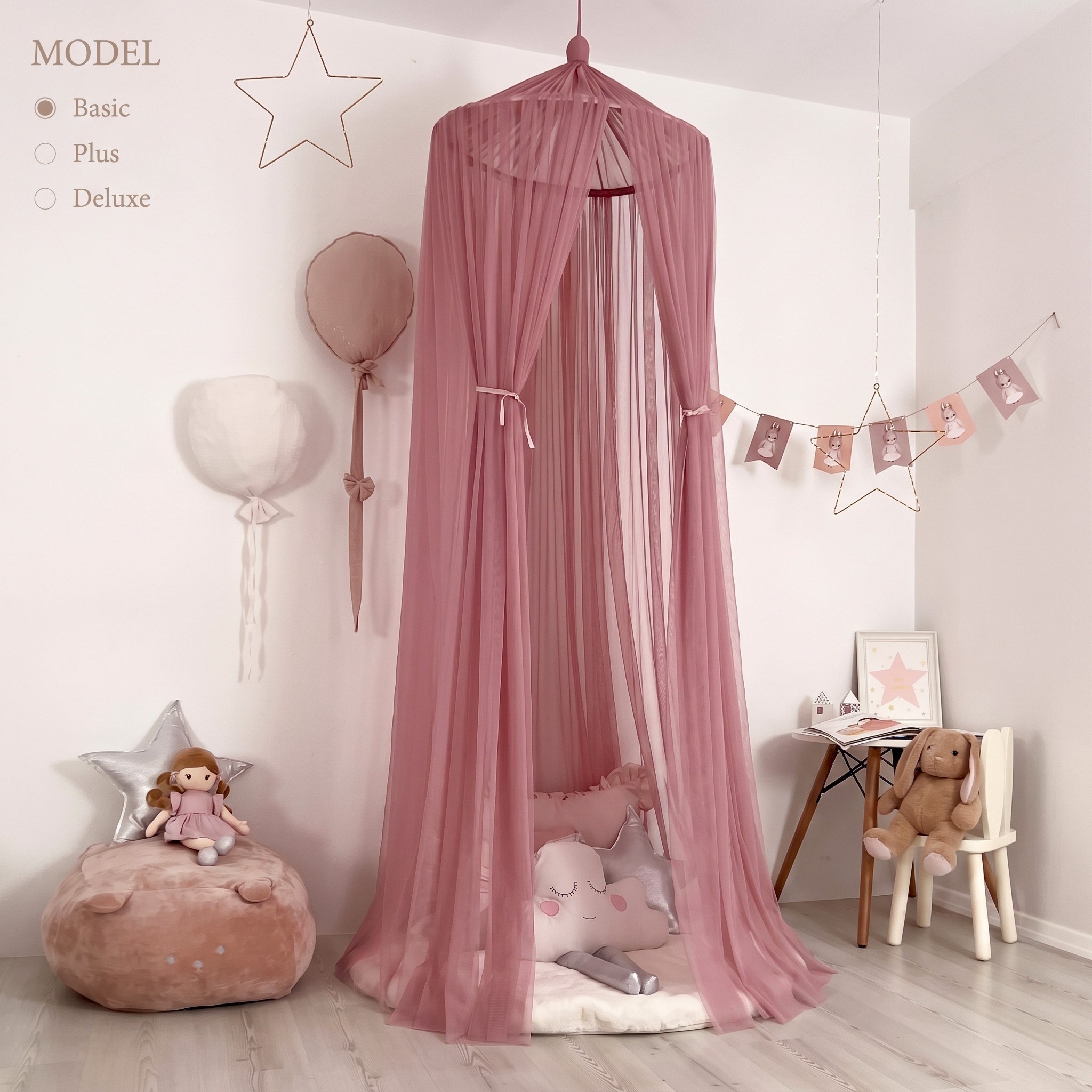 TÜL CİBİNLİK-DUSTY ROSE