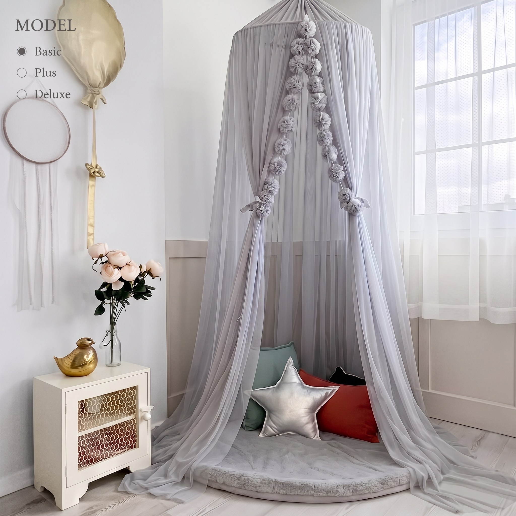 TÜL CİBİNLİK-GREY