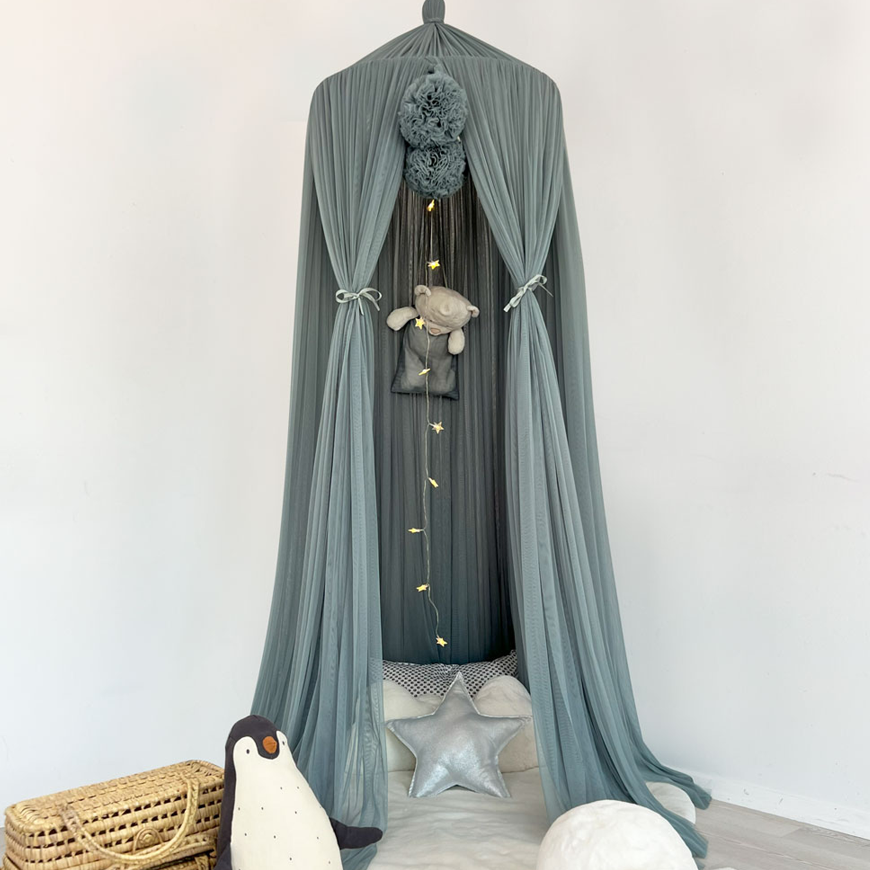         Tulle Canopy-Indigo Blue