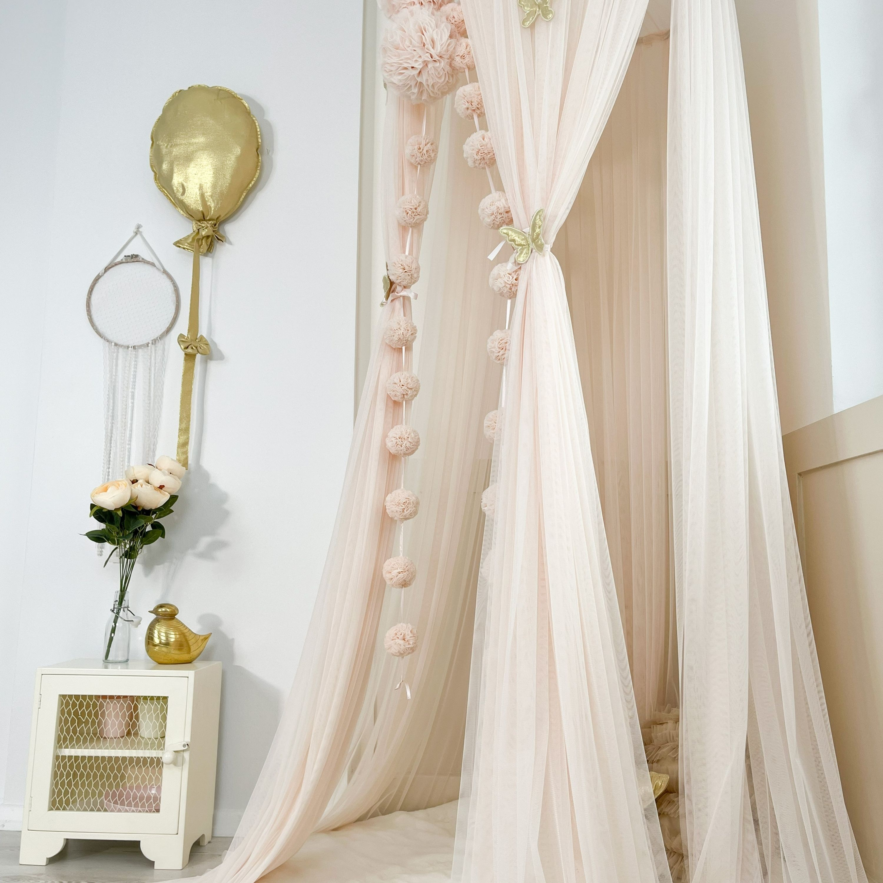 TÜL CİBİNLİK-IVORY BLUSH