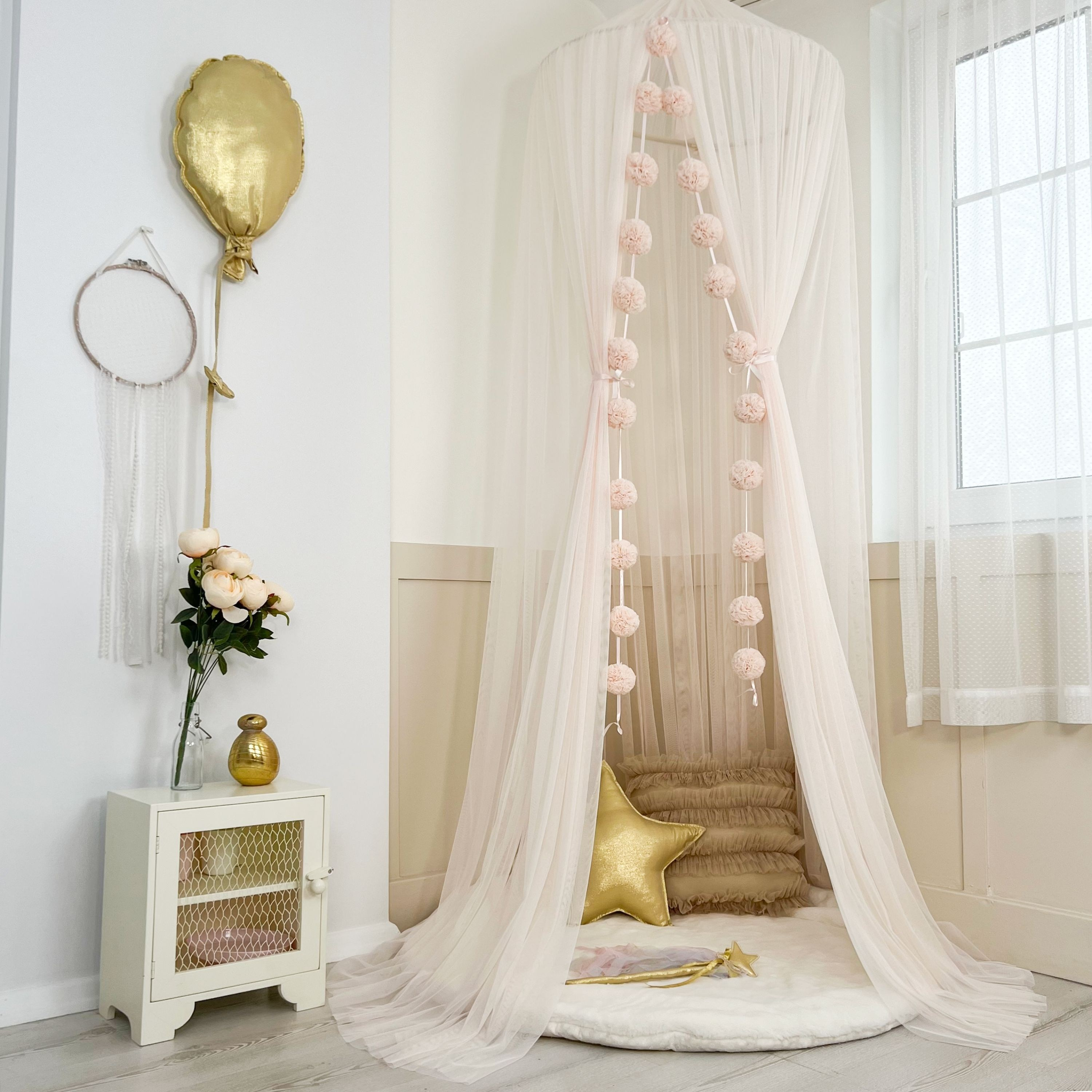 TÜL CİBİNLİK-IVORY BLUSH