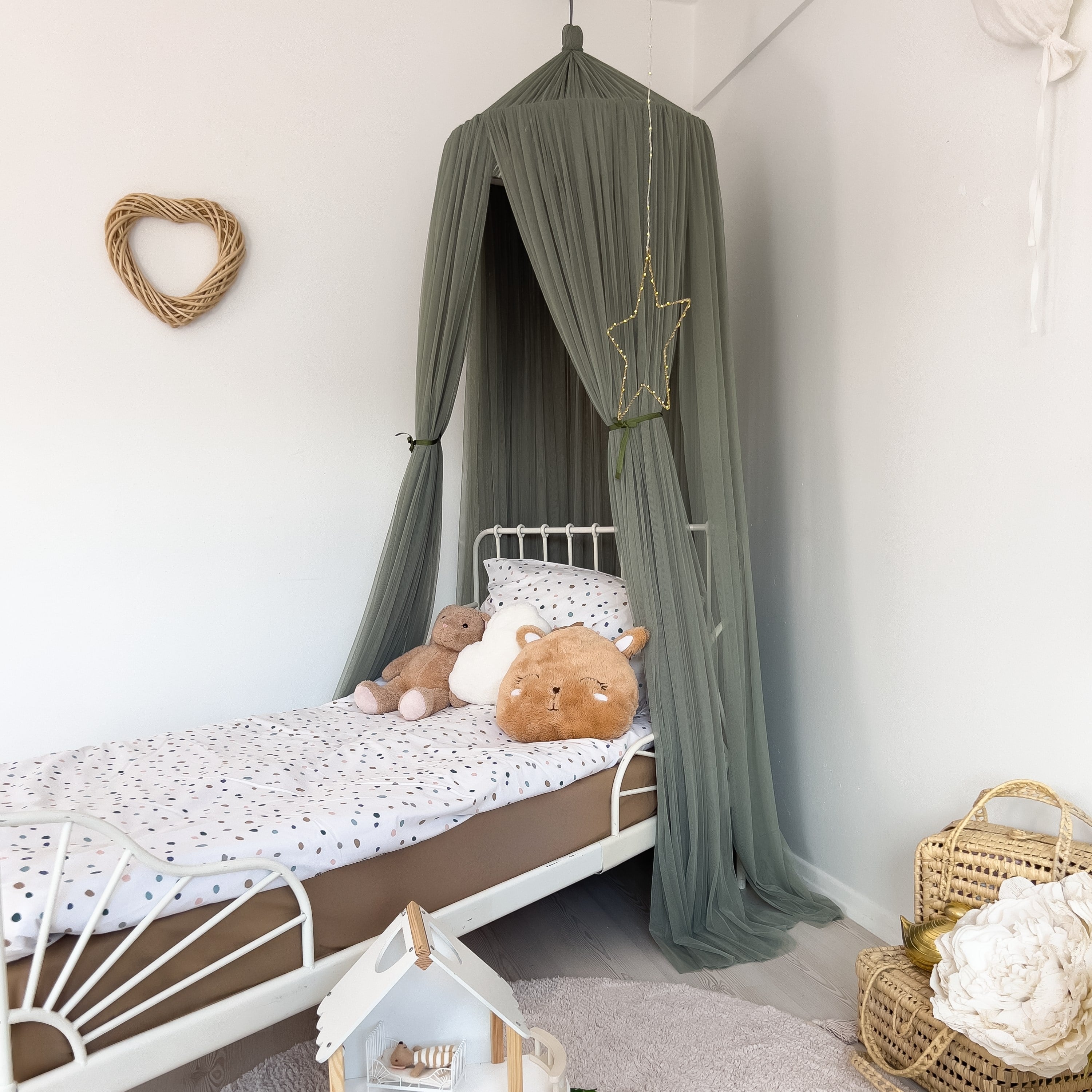 Tulle Canopy-Khaki Green