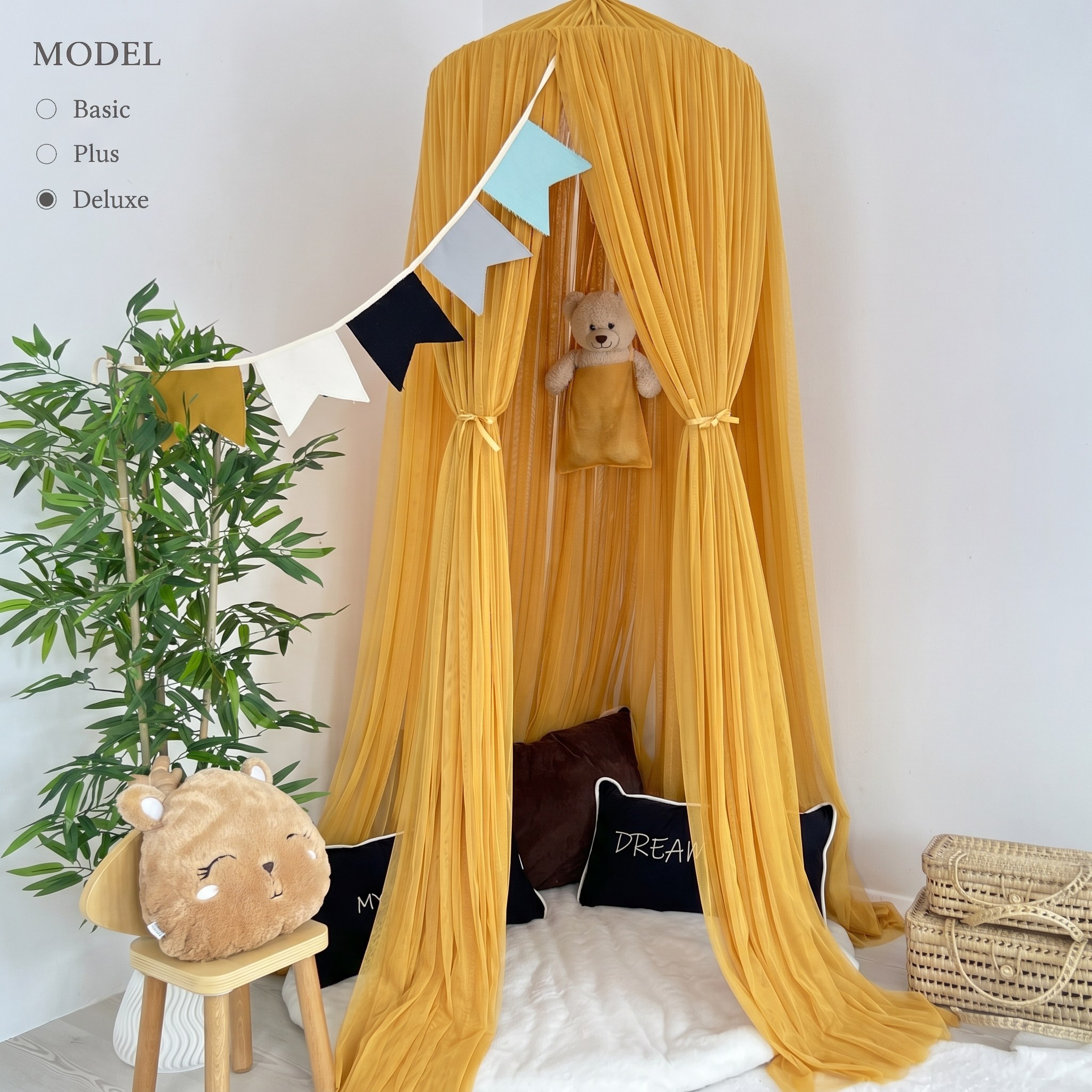 TÜL CİBİNLİK-MUSTARD