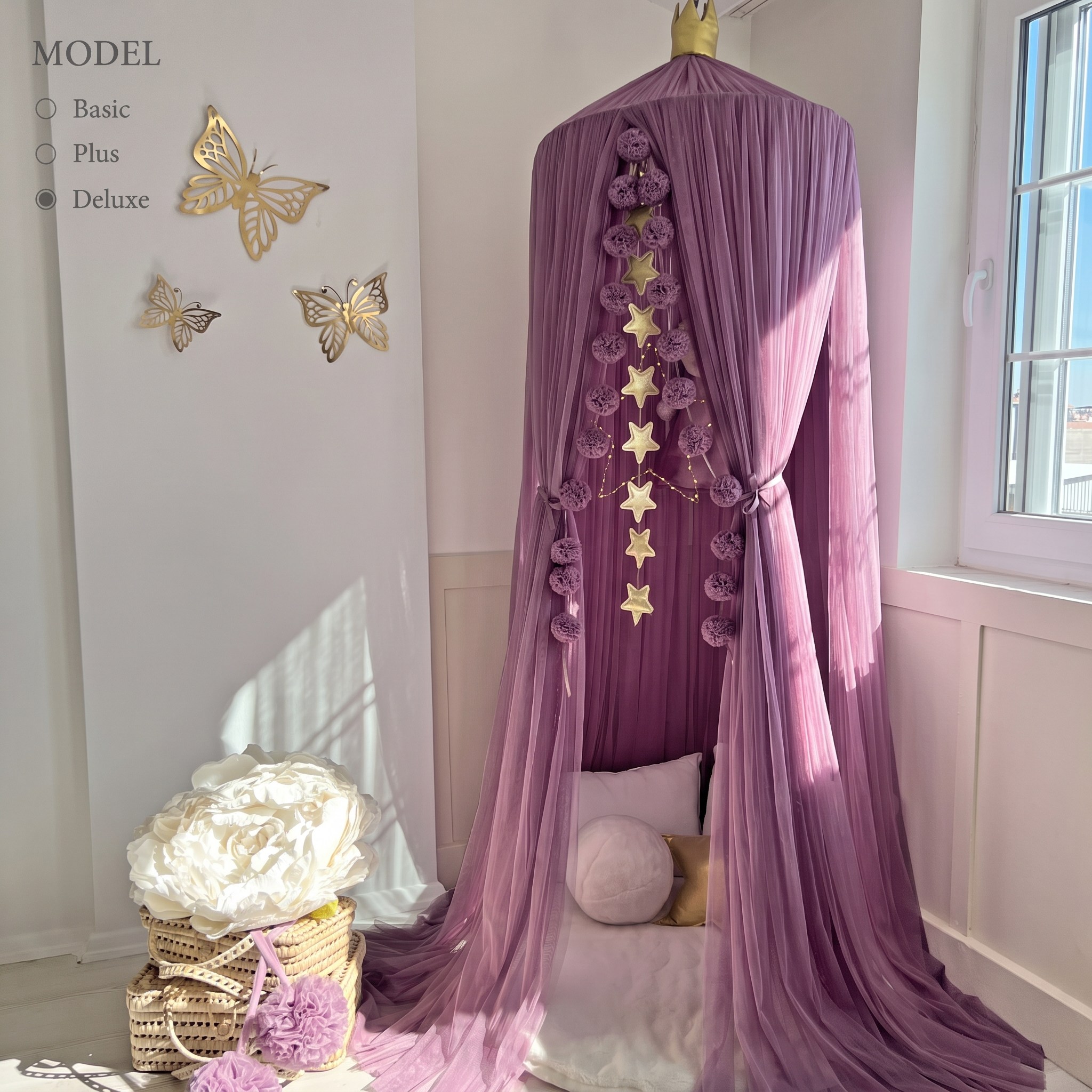 TÜL CİBİNLİK-OPERA MAUVE
