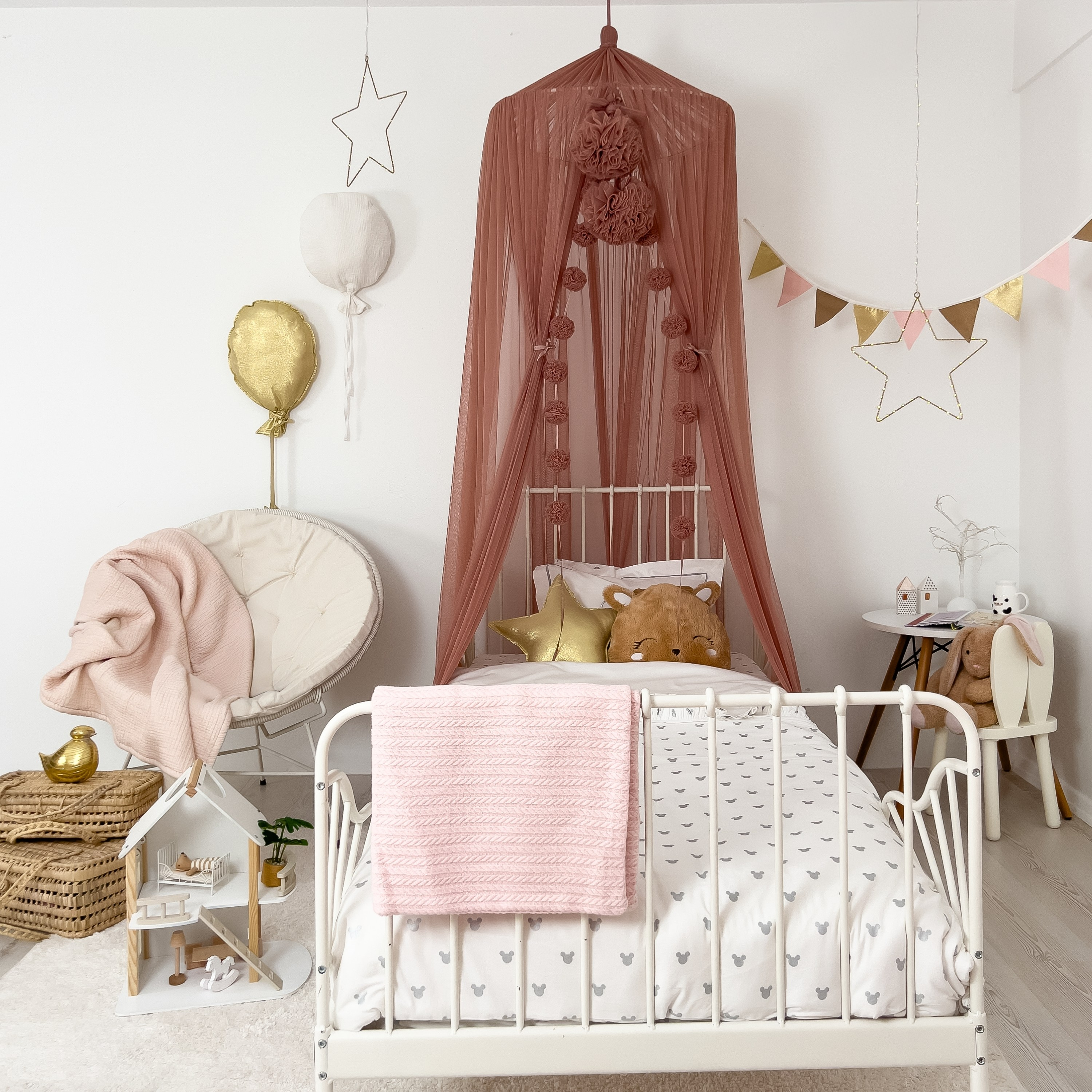 TÜL CİBİNLİK-PINKISH BROWN