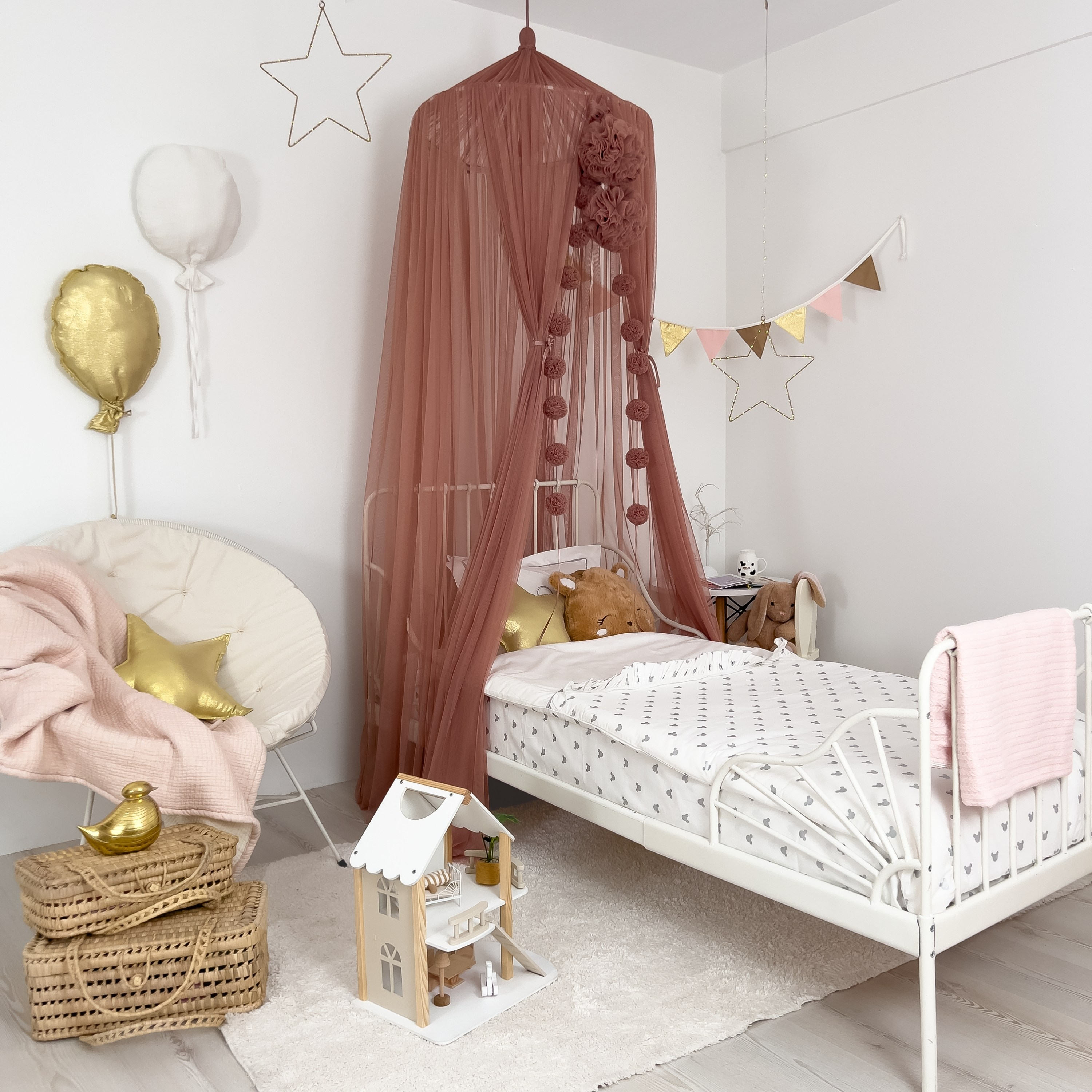 TÜL CİBİNLİK-PINKISH BROWN