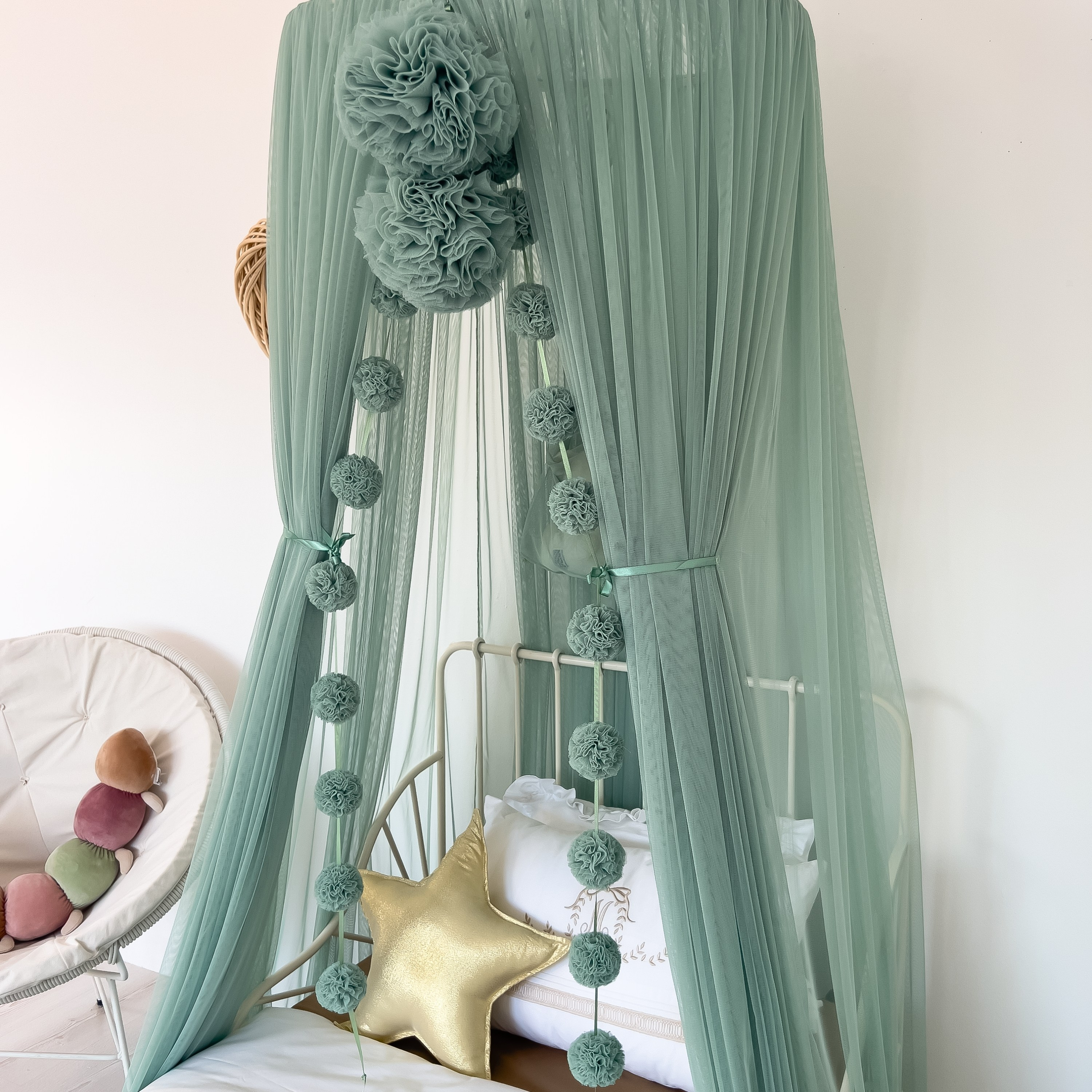 TÜL CİBİNLİK-SAGE GREEN