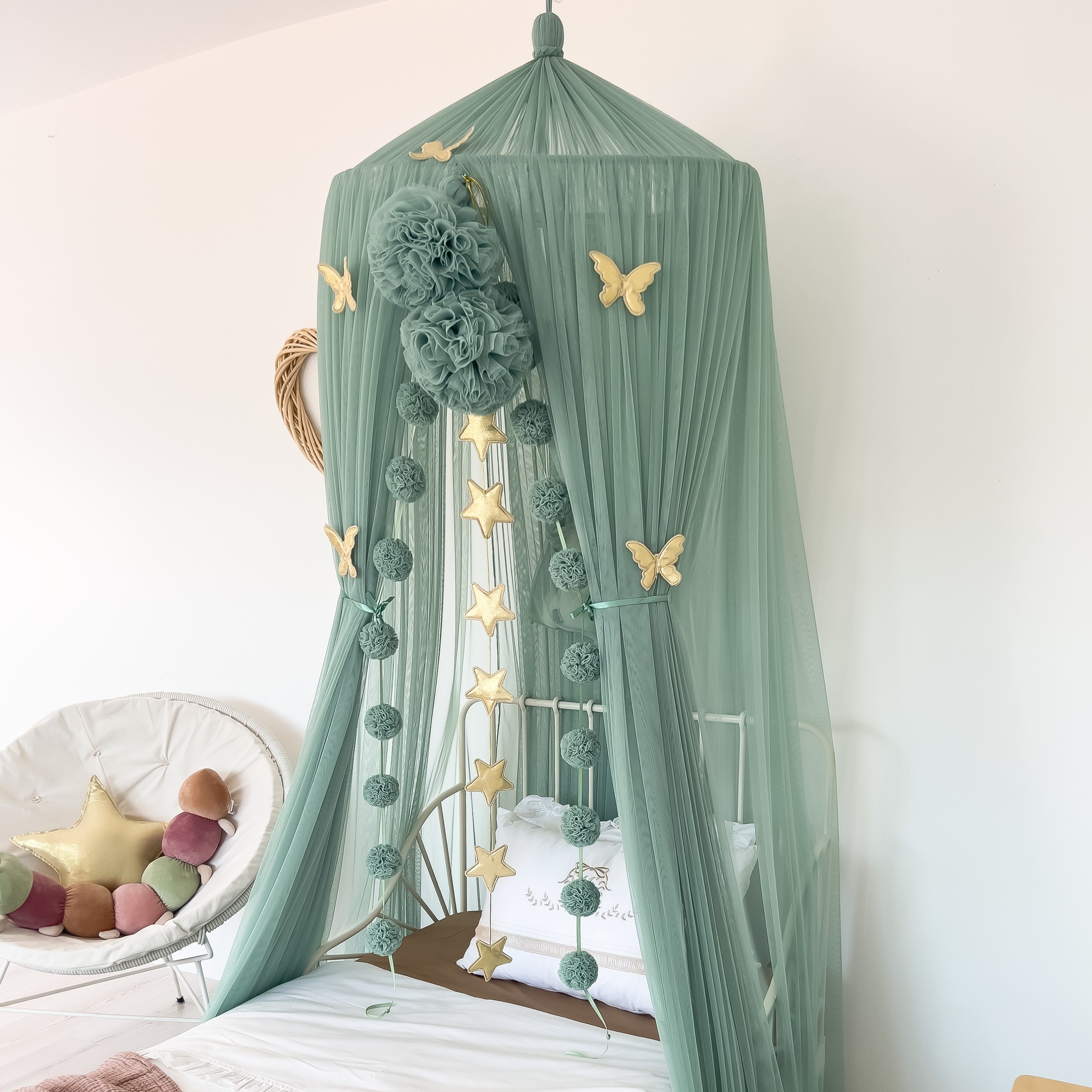TÜL CİBİNLİK-SAGE GREEN