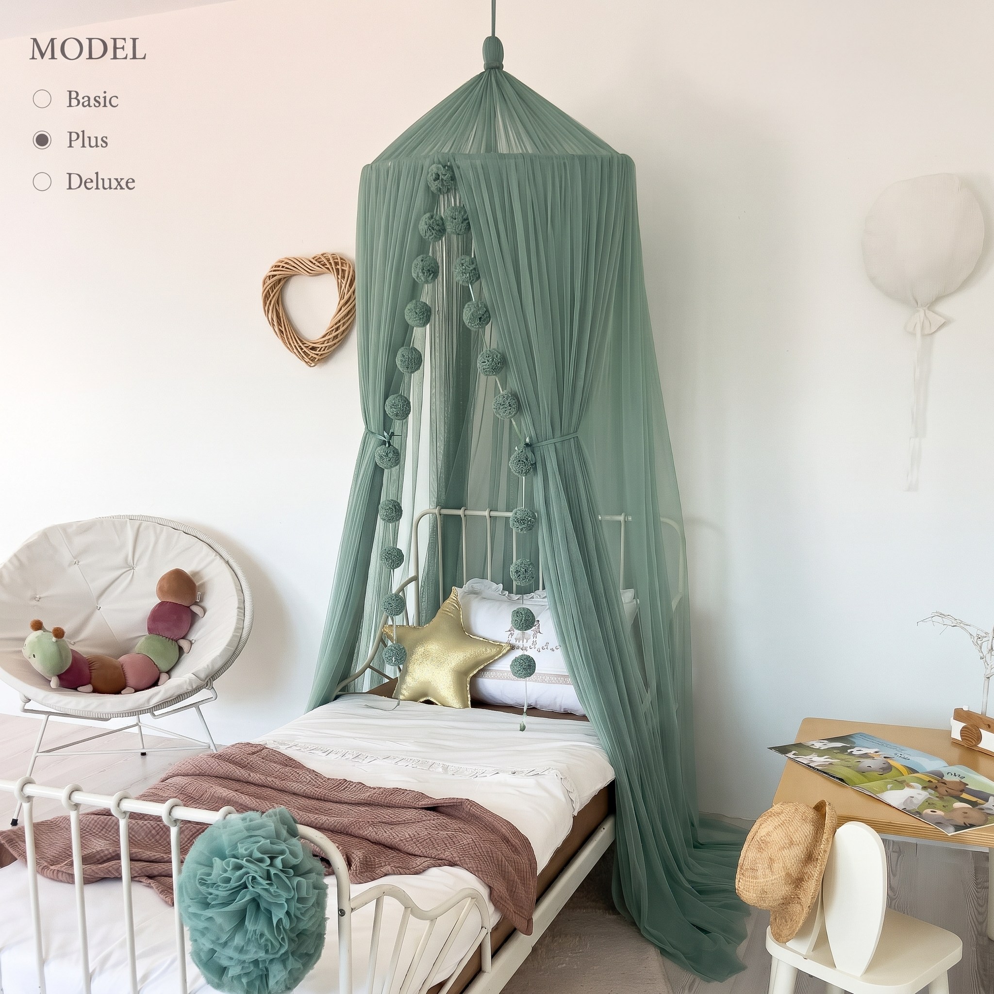 TÜL CİBİNLİK-SAGE GREEN