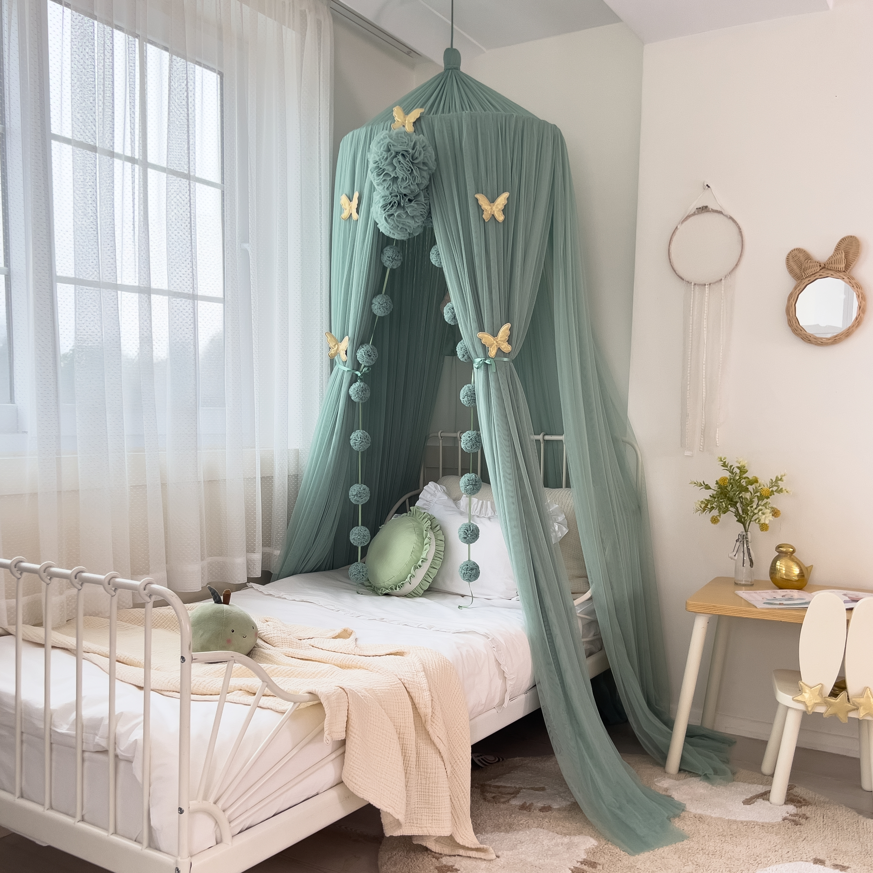 TÜL CİBİNLİK-SAGE GREEN