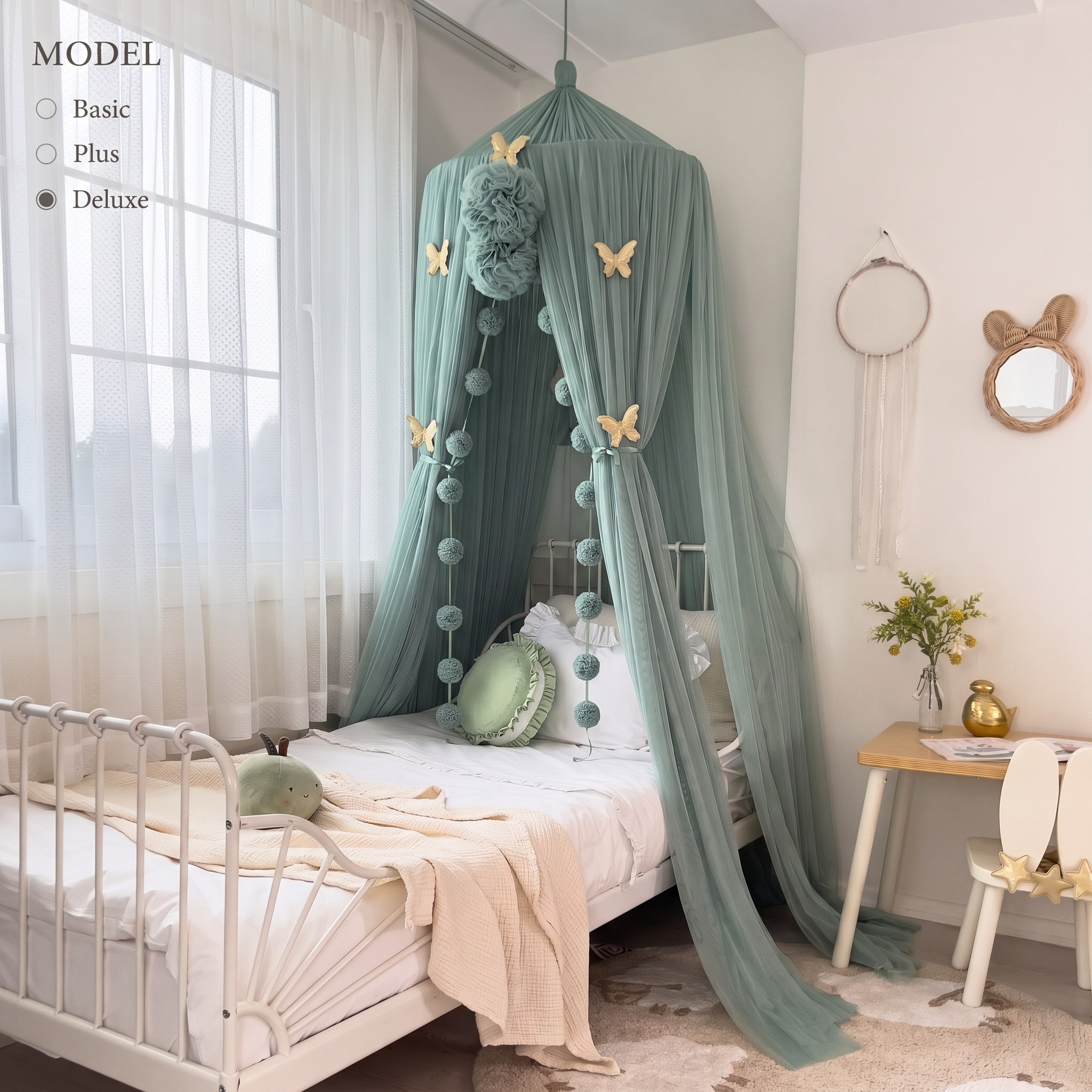 TÜL CİBİNLİK-SAGE GREEN