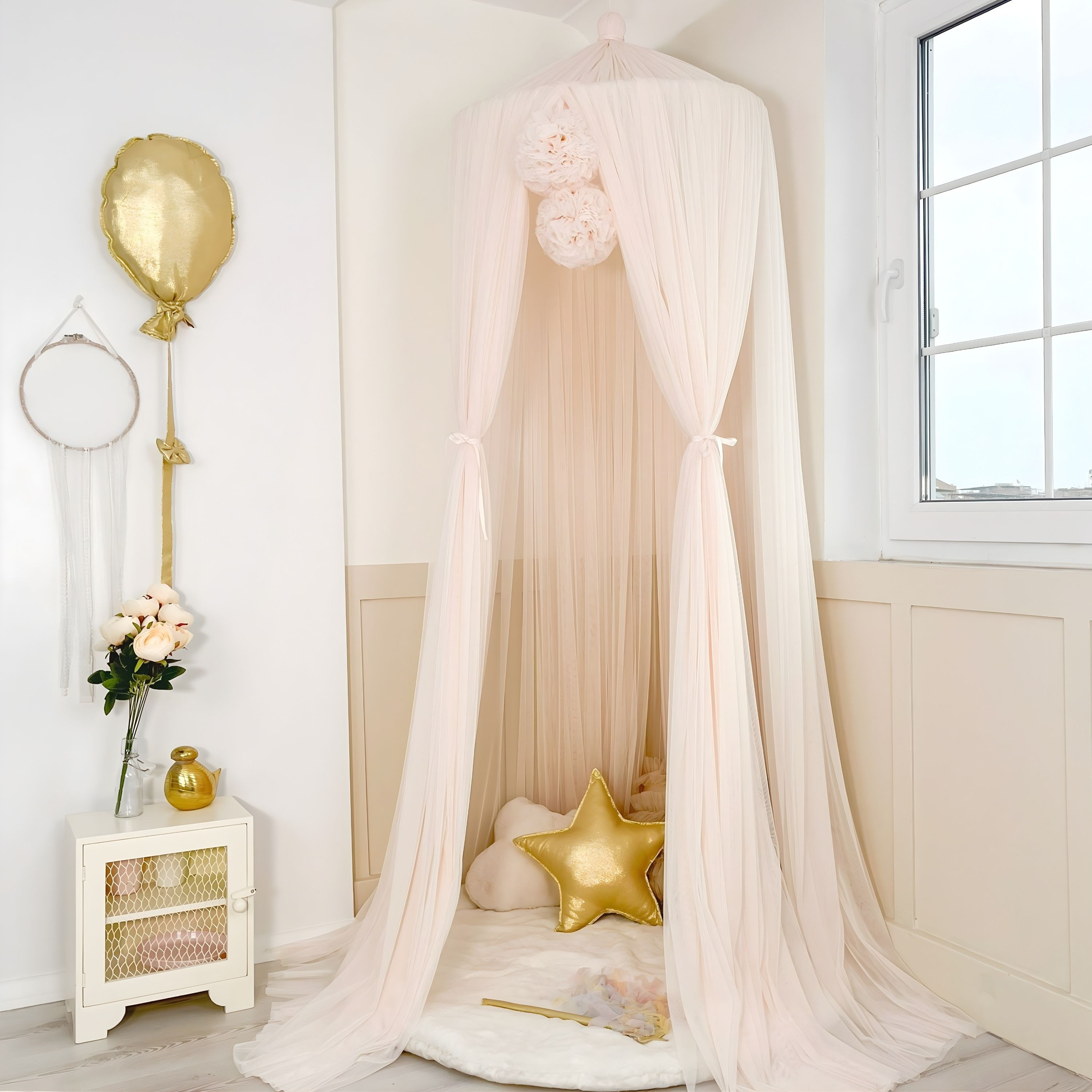 TÜL CİBİNLİK-IVORY BLUSH