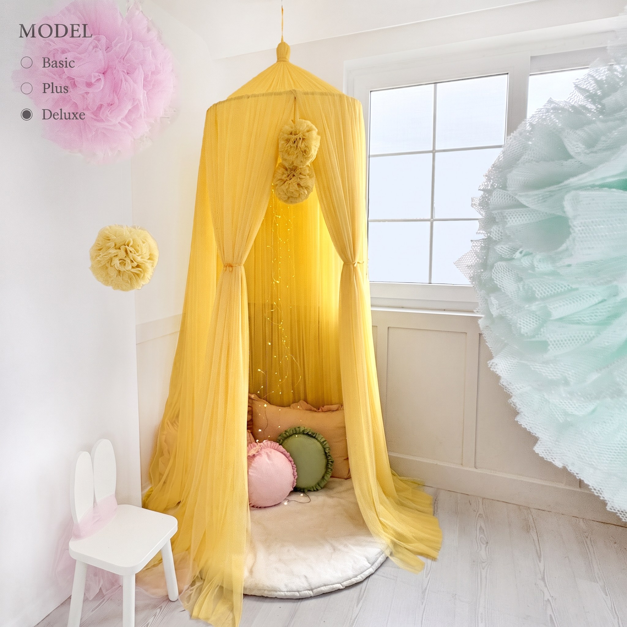 TÜL CİBİNLİK-YELLOW