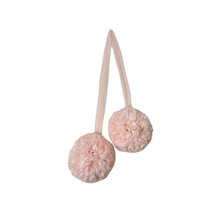 TWIN PONPON-BABY PINK